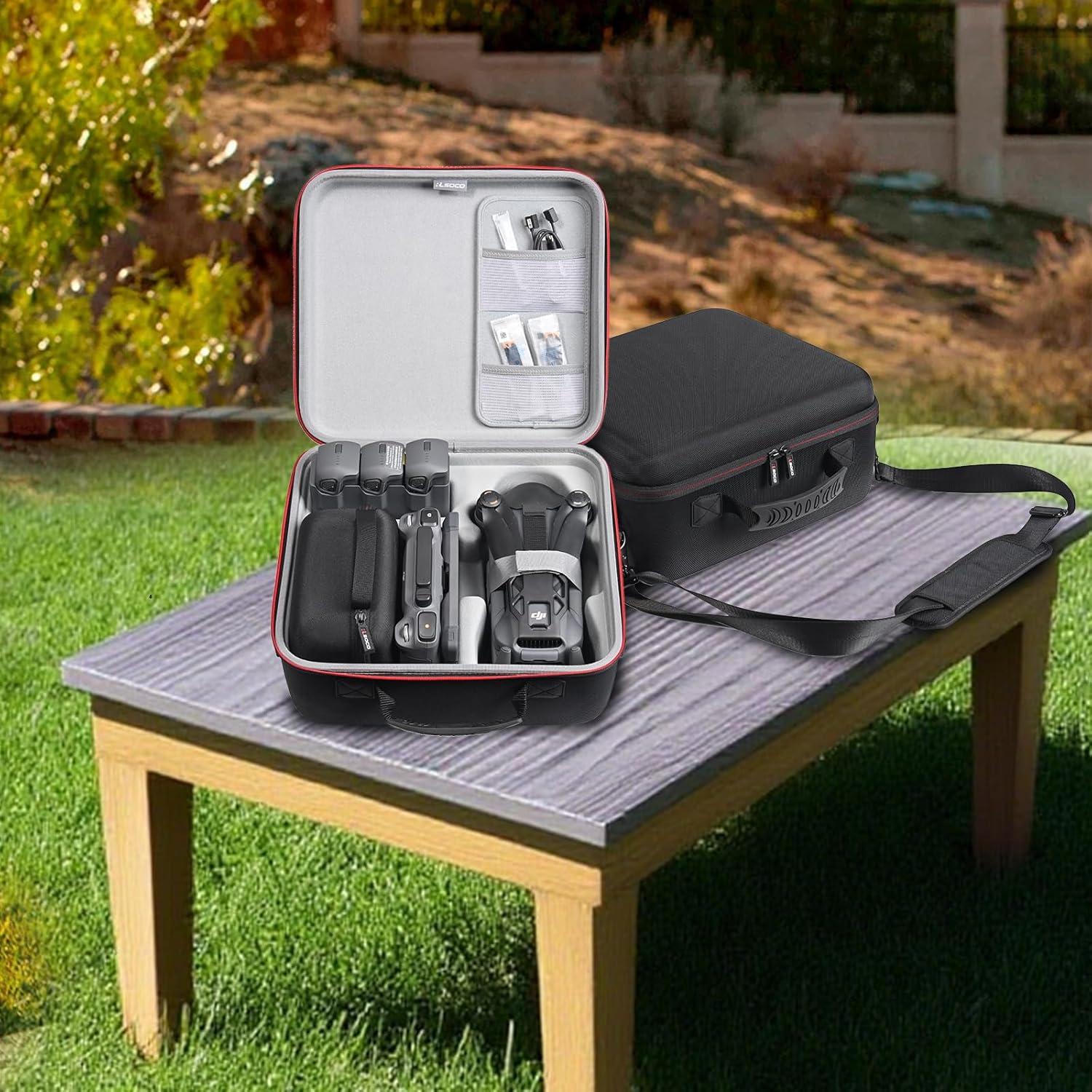 RLSOCO Travel Hard Case for DJI Mavic 4 Pro Combo - Fits Full Set of Accessories: Drone Body,Dji RC Pro 2/RC 2 Controller,Batteries X 3,Charging Hub,Propellers and Other Accessories image number 4