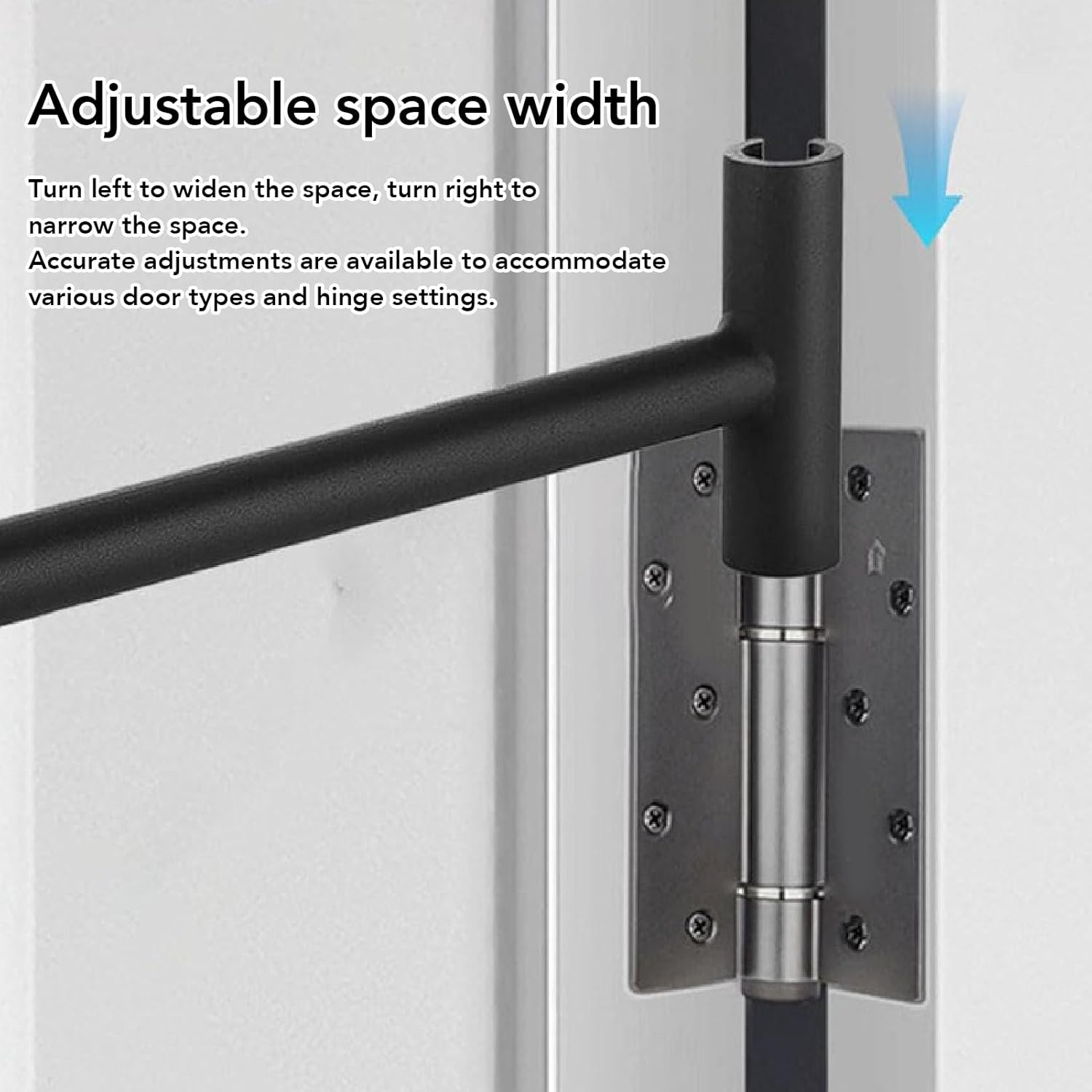 Jiawu Door Hinge Adjustment Tool, Heavy Weight Doors Hinge Bender, Hinges Adjusting Wrench, Heavy Weight .134 and .180 Door Hinges Repair Tool, Solve Doors Sag, Stick, Misalign image number 5