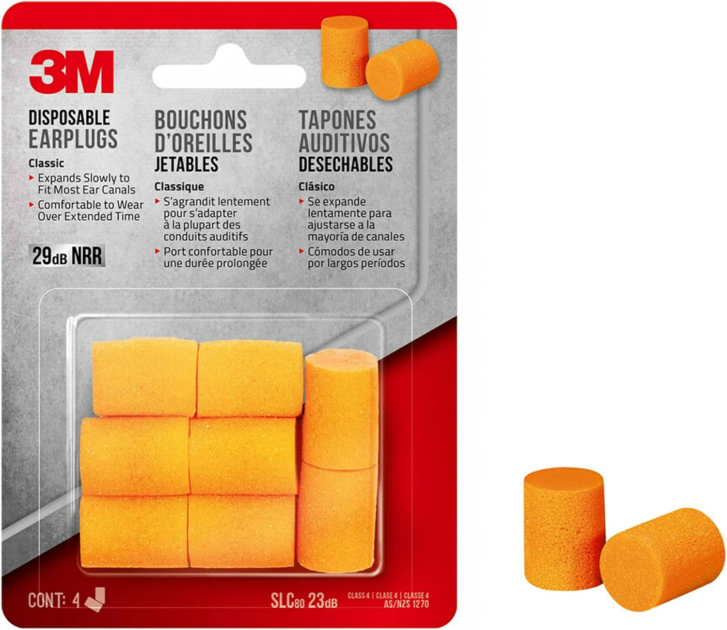 3M Disposable Classic Earplug (90580-00000T)
