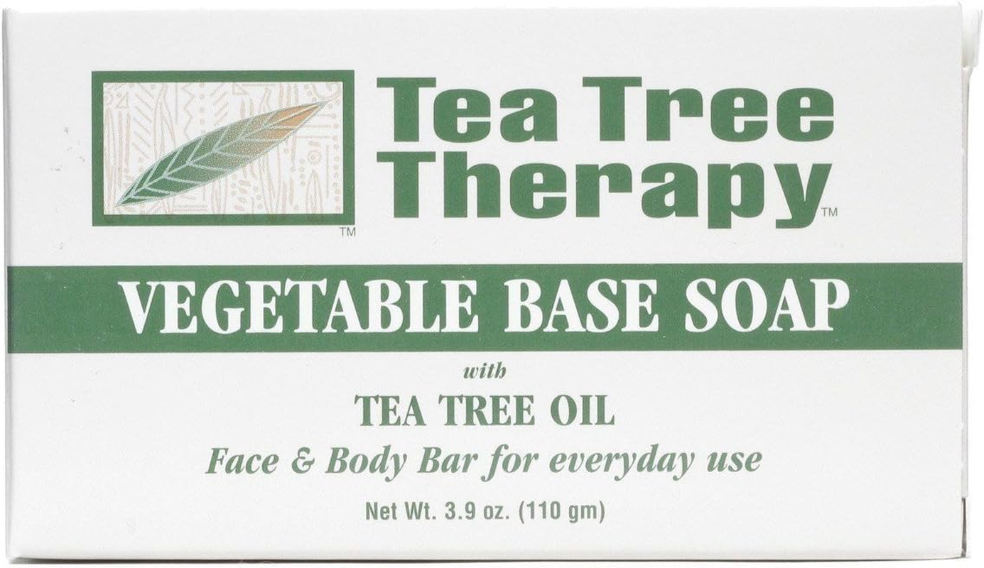 Tea Tree Therapy Vegetable Base Soap with Tea Tree Oil - 3.9 Oz - Pack of 9