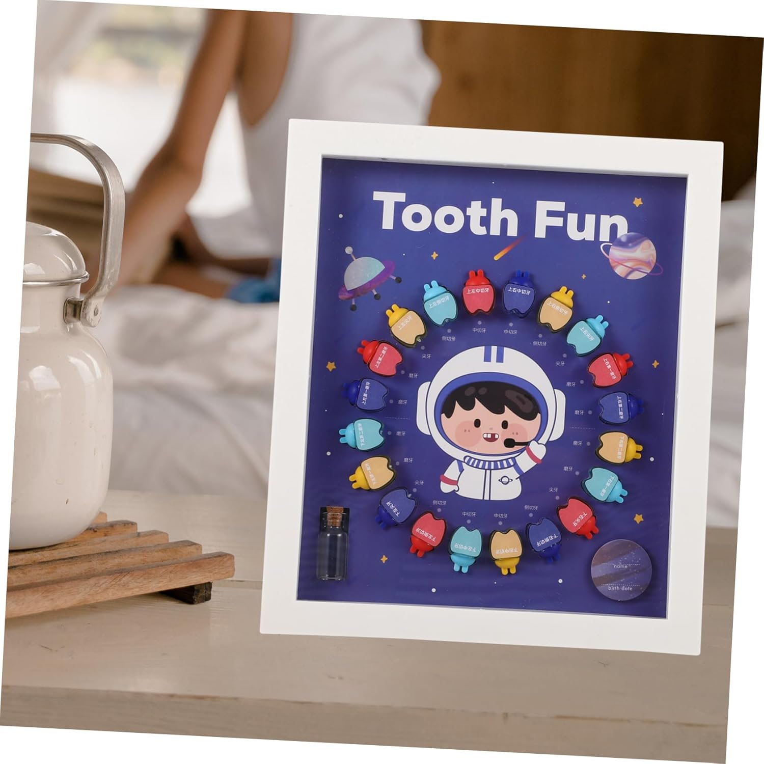 VICASKY Boys First Tooth Box Tooth Saver Organizer Decorative for Boys and Girls image number 3