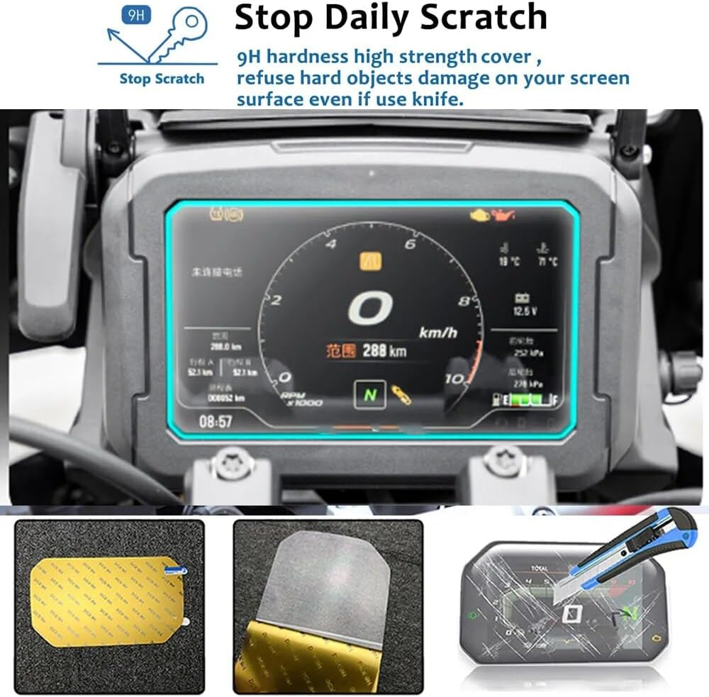 DEMUR for Harley PAN AMERICA 1250 S 1250S PA1250 PA1250S 2022 Motorcycle Accessories Cluster Scratch Protection Film Screen Protector Dashboard Screen Protector image number 4