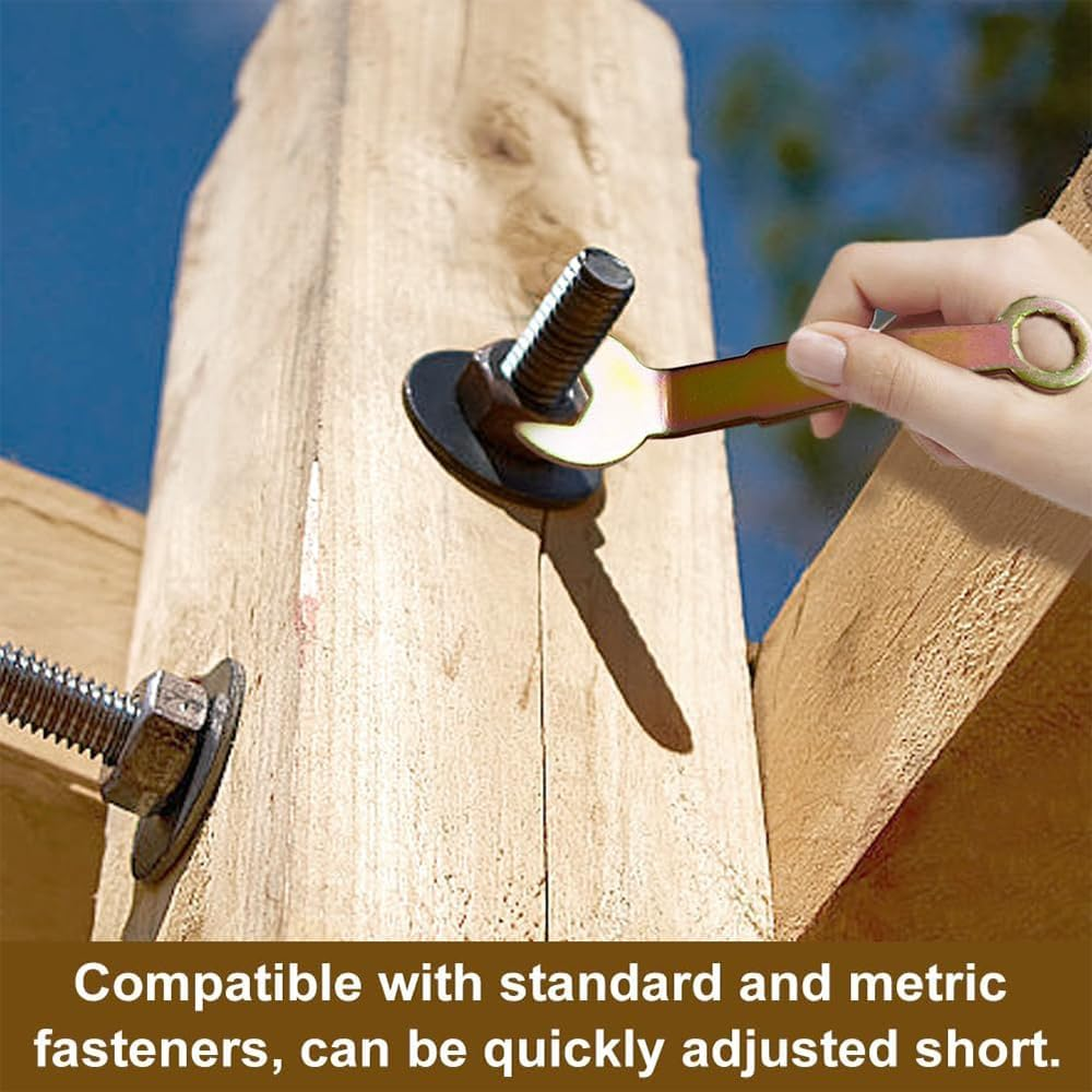 2Pcs 3 Inch Length Pocket Door Wrench, Closet Door Pivot Adjustment Wrench,Pocket Door Adjustment Tool,3/8 Opening Adjustment Wrench image number 4