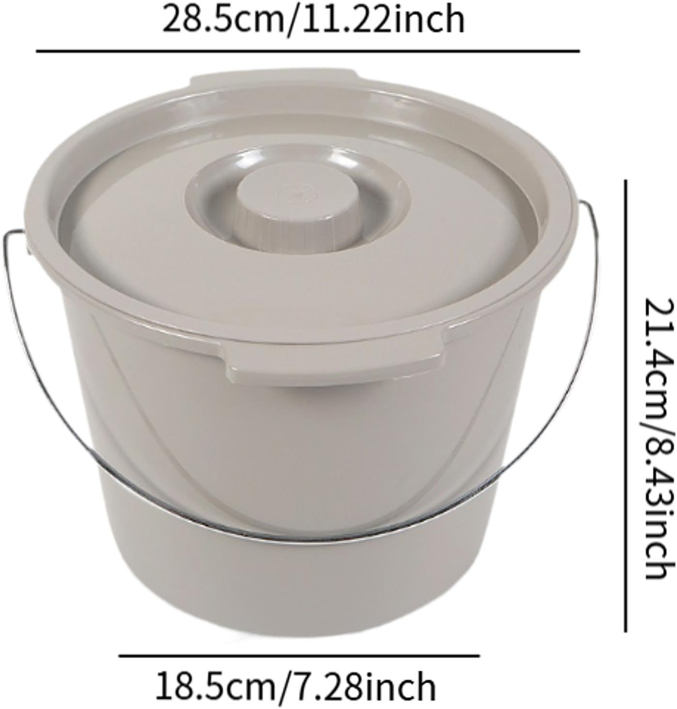 Portable Toilet Bucket Commode Bucket Elderly Potty Travel Toilet for Travel Home image number 3