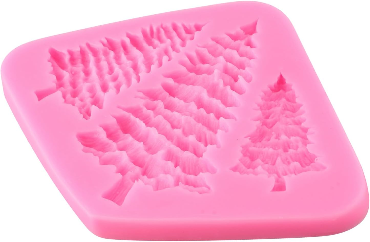 2 Pack Christmas Tree Fondant Cake Mold Silicone Mold Christmas Birthday Party DIY Cake Decorating Cupcake Toppers Polymer Clay Candy Chocolate Gum Paste image number 6