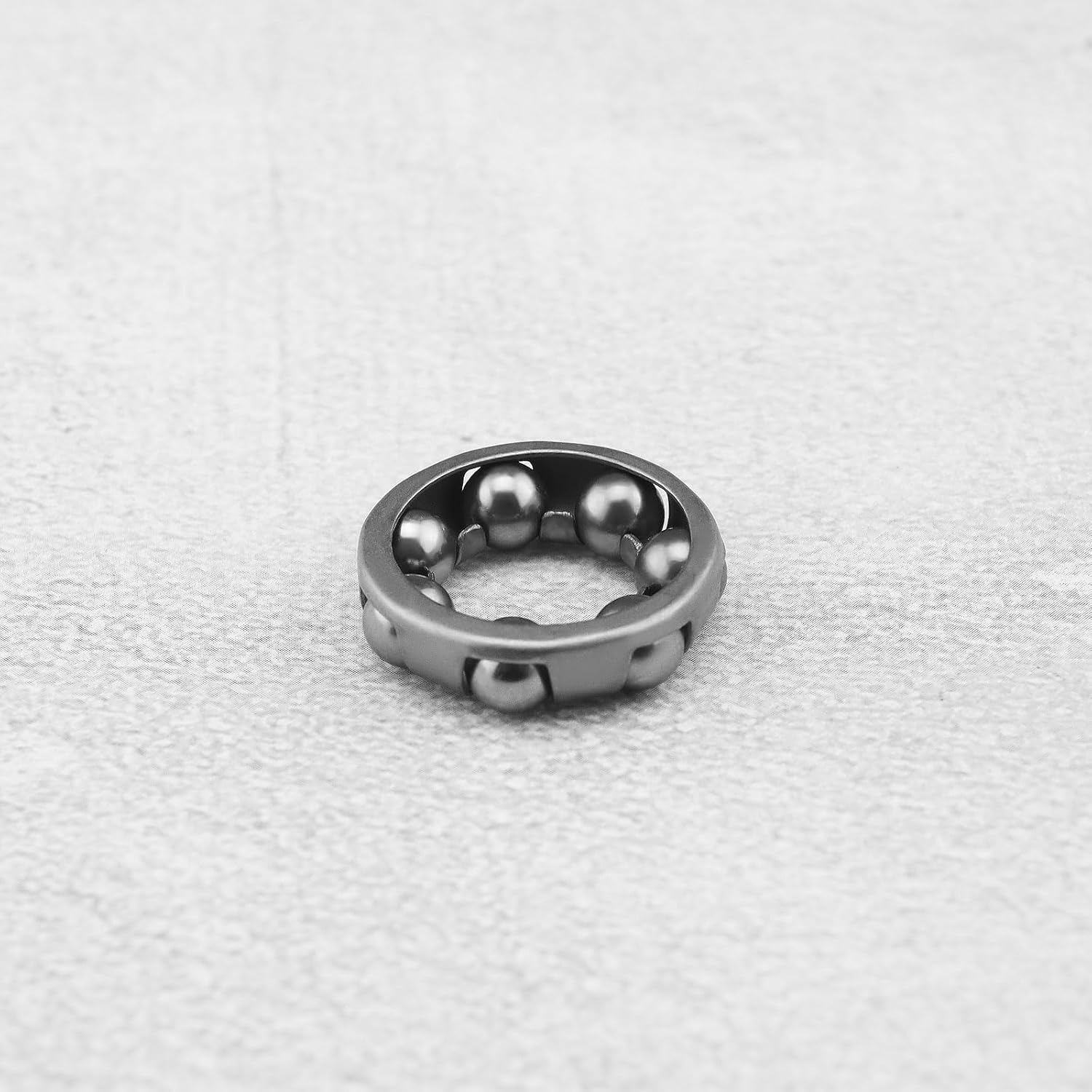 YINETTECH 4Pcs Bike Ball Bearing Retainer 7 Balls Bicycle Repair Accessories Ball Bearing Cage Bicycle Ball Bearing for Bike Front Wheel Ball Bearing Bracket, 1/4'' X 7 Balls image number 3