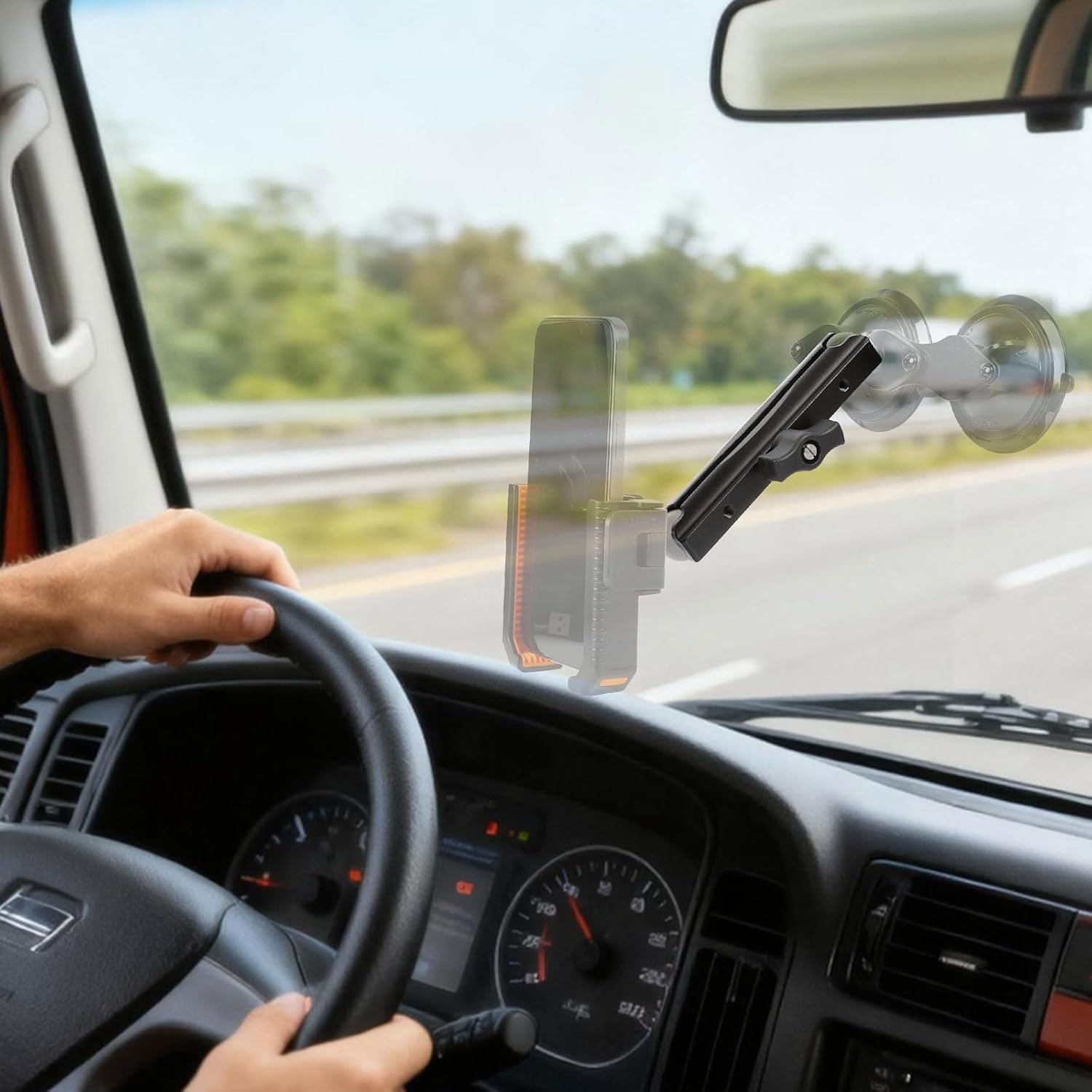 Double Socket Arm Aluminum Alloy Long Arm Full Length 5.9",Compatible with RAM Mounts and Motorcycle/Bike/Car Cellphone Holder with 1 Inch Ball image number 6