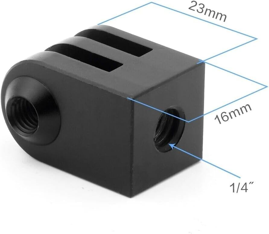 2Pcs Tripod Mount Adapter Camera Accessories Aluminum Alloy Practical Fit for Gopro Series Outdoor Sports Action Cameras Parts Accessories image number 4