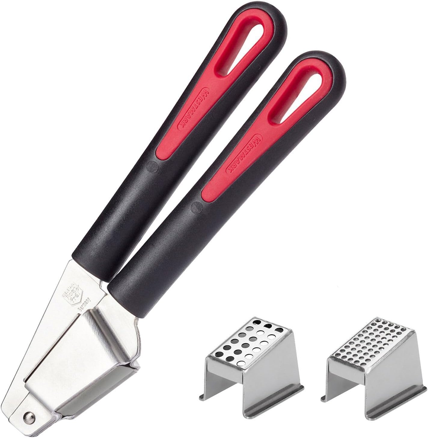 Westmark Biopress Black Edition Garlic Press - Ergonomic Garlic Press Dishwasher Safe - Extra Grip Feel - Anthracite