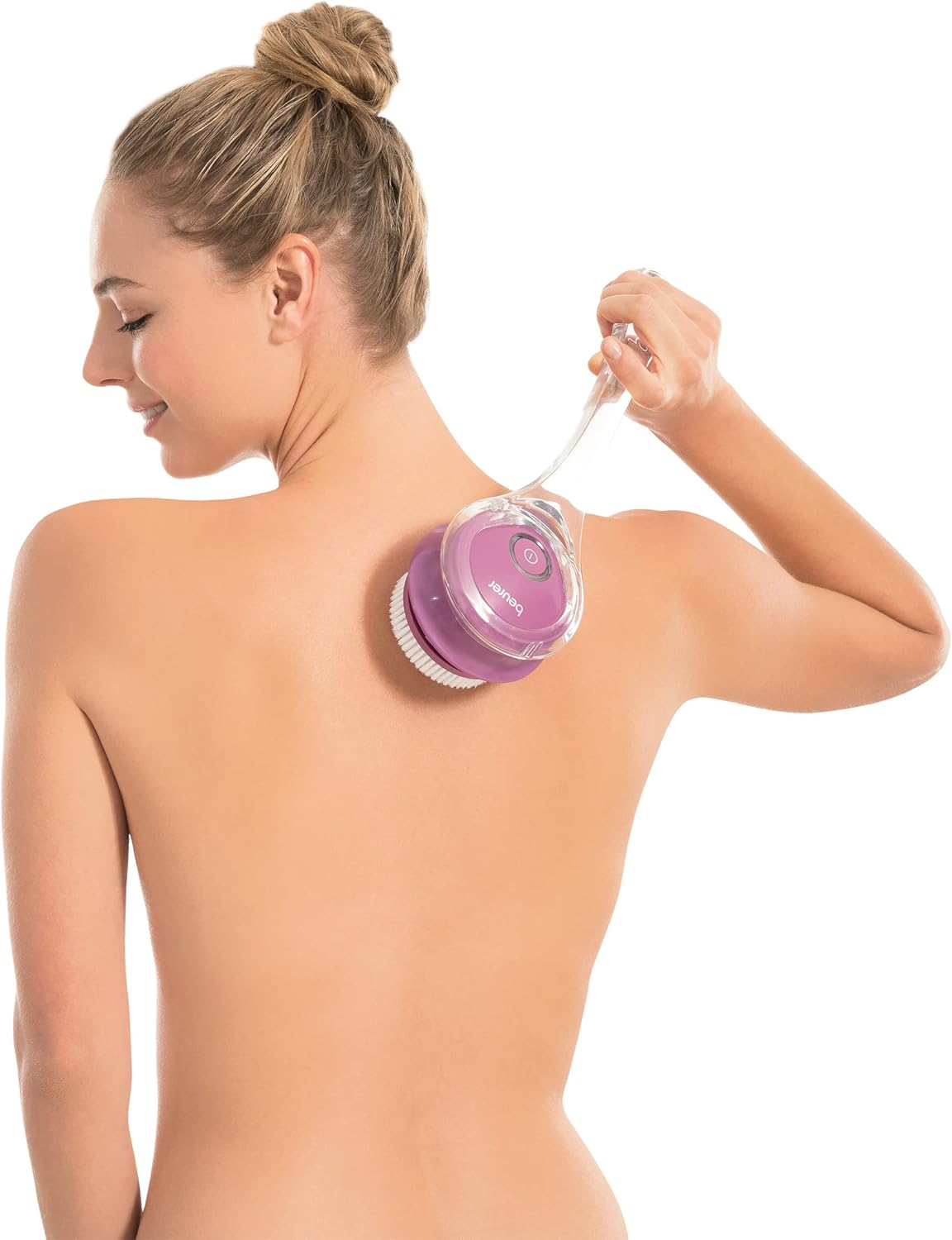 Beurer FC55 Body Scrubber, Electric Body Brush for Exfoliating and Massage, Waterproof Cleansing Brush for Showering, Cordless and Rechargeable, Spinning Skin Brush with 2 Attachments image number 1