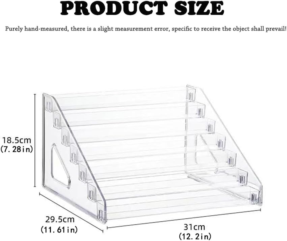 7-Layer Transparent Organizer,Clear Display Holder,Transparent Display Rack,Home Daily Use Shelf,Storage Shelf,Shelf Tray for Nail Polish,Essential Oils,Cosmetics,Lipsticks Etc. image number 4