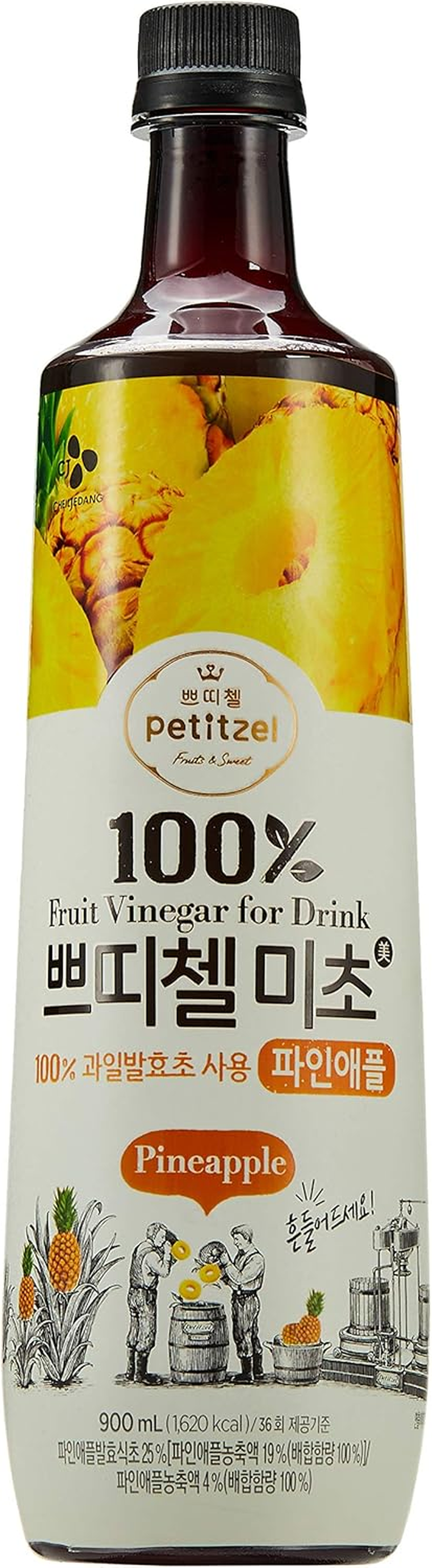 CJ Petitzel Micho Fruit Pineapple Vinegar 900 Ml image number 2