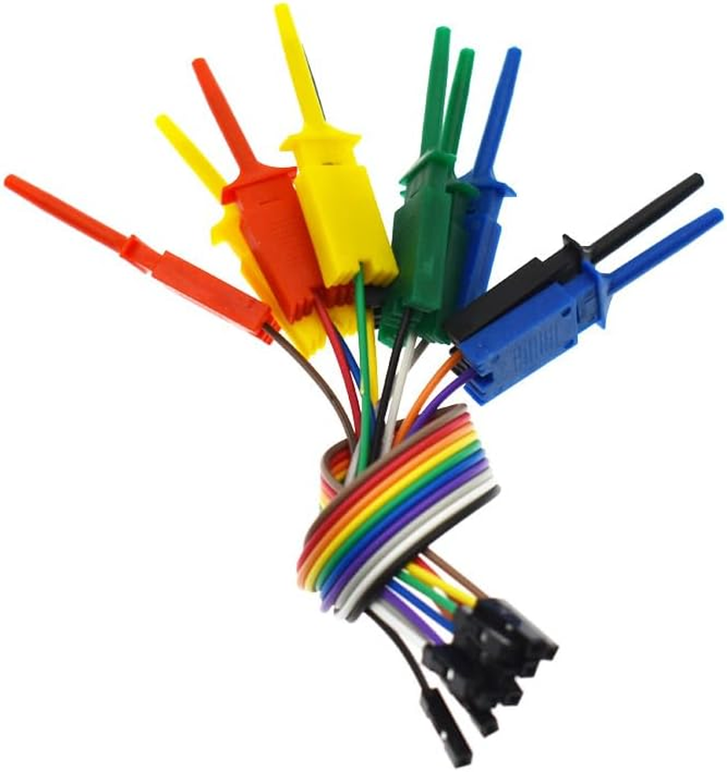 30Pcs Logic Analyzer Test Hook Clip Grabber Jumper Wires Interface Pins SOIC IC Precision Circuit Testing image number 6