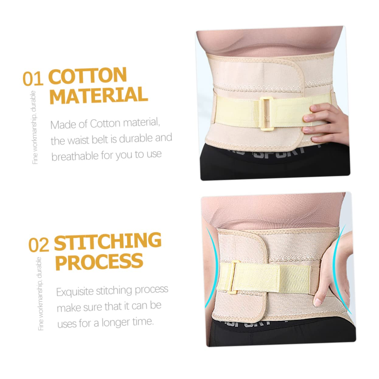 FOMIYES Postpartum Belly Girdle Women Shapewear Waist Cincher Cotton Mesh Abdominal Belt for Pregnancy Postpartum Recovery image number 5