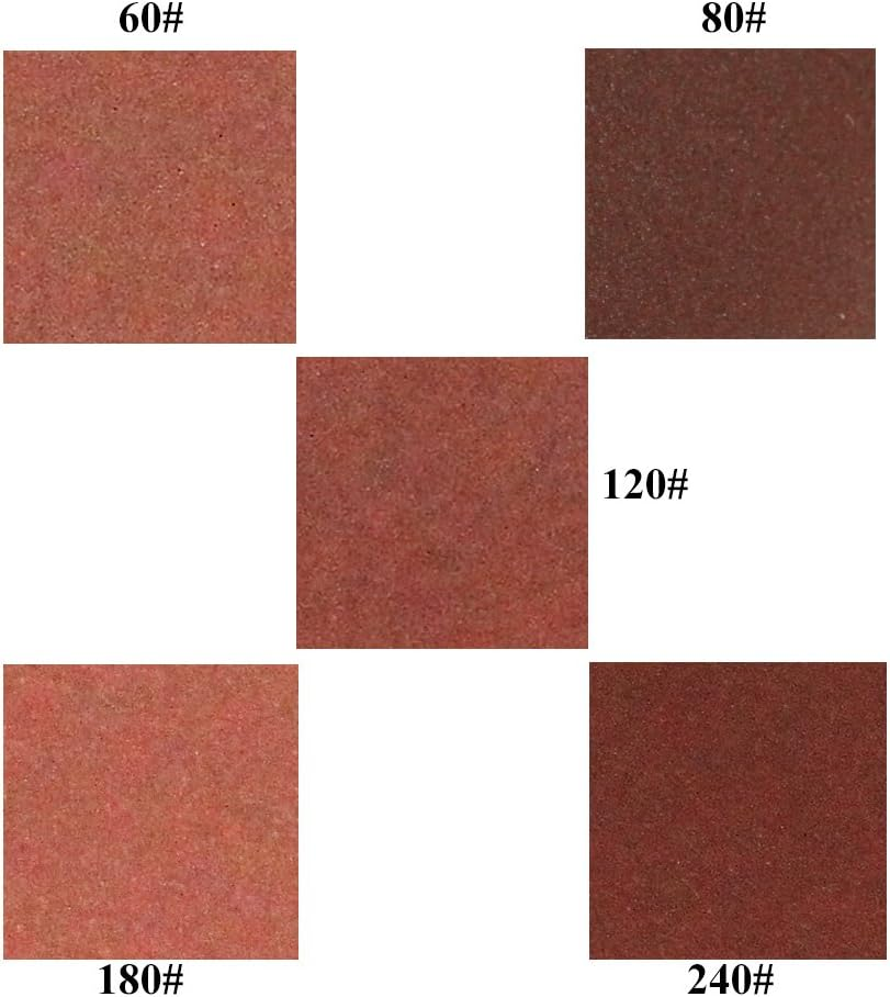 Valuehall 100 PCS Sanding Discs Pads 5 Types 125Mm Sander Pad, Hook and Loop 60# 80# 120# 180# 240# Sandpaper Assorted V7036-3