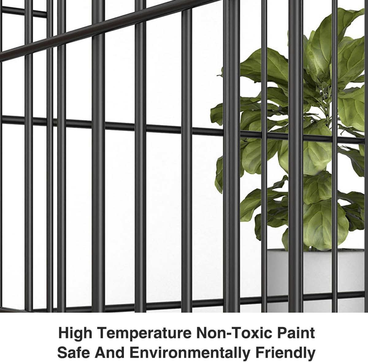 AIMALL Foldable Dog Cage with Pull-Out Tray, Durable Iron Pet Kennel for Small to Large Dogs, Double Door Design, Stable Construction, 19.6 to 24 Inches, Black/Blue/Pink image number 4