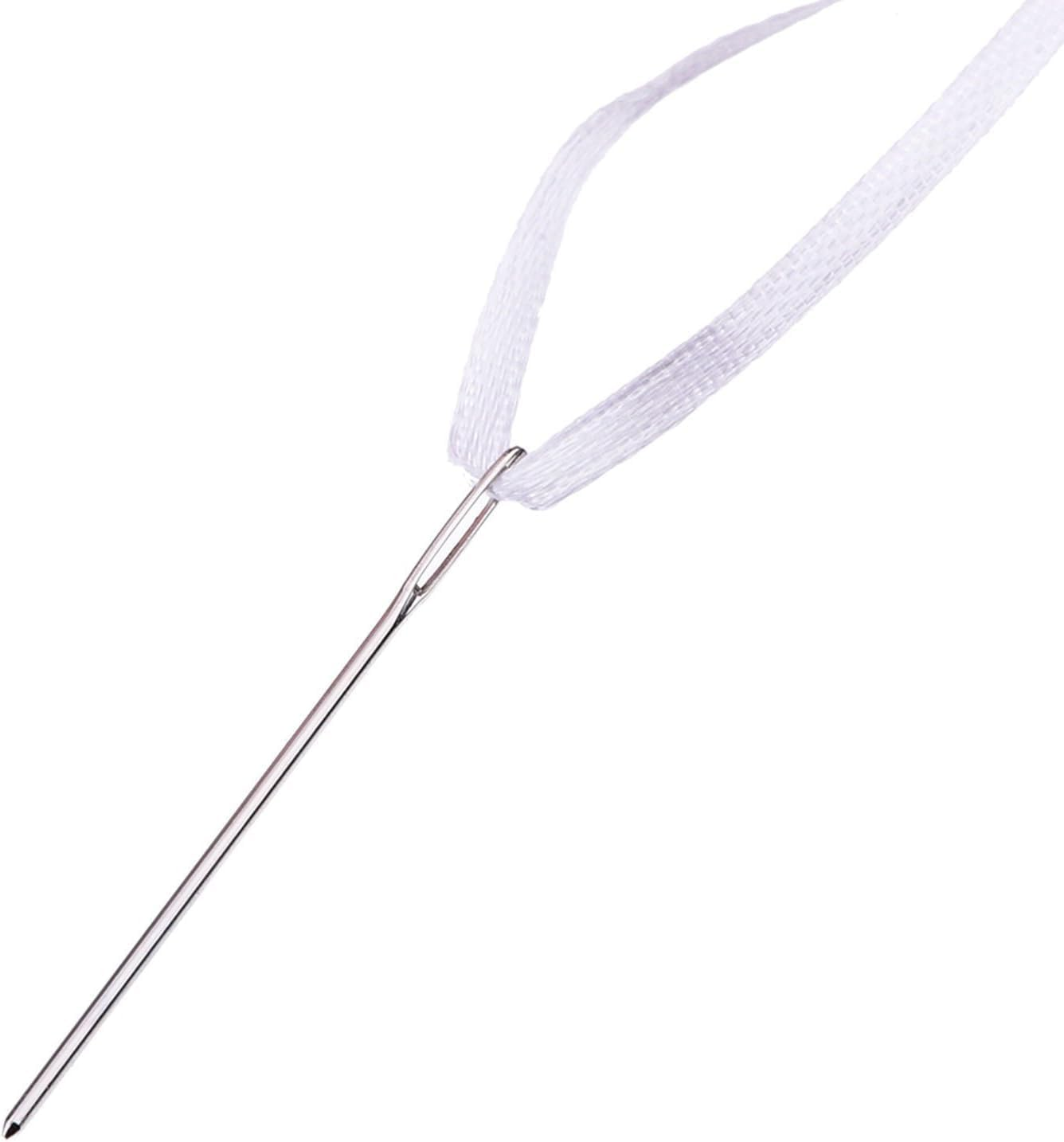 CJESLNA 12PCS Large-Eye Needles Blunt Needles Yarn Knitting Needles Sewing Crafting Knitting Weaving Stringing Tools Handmade Yarn Embroidery Thread Needle with Clear Bottle （3Size image number 4