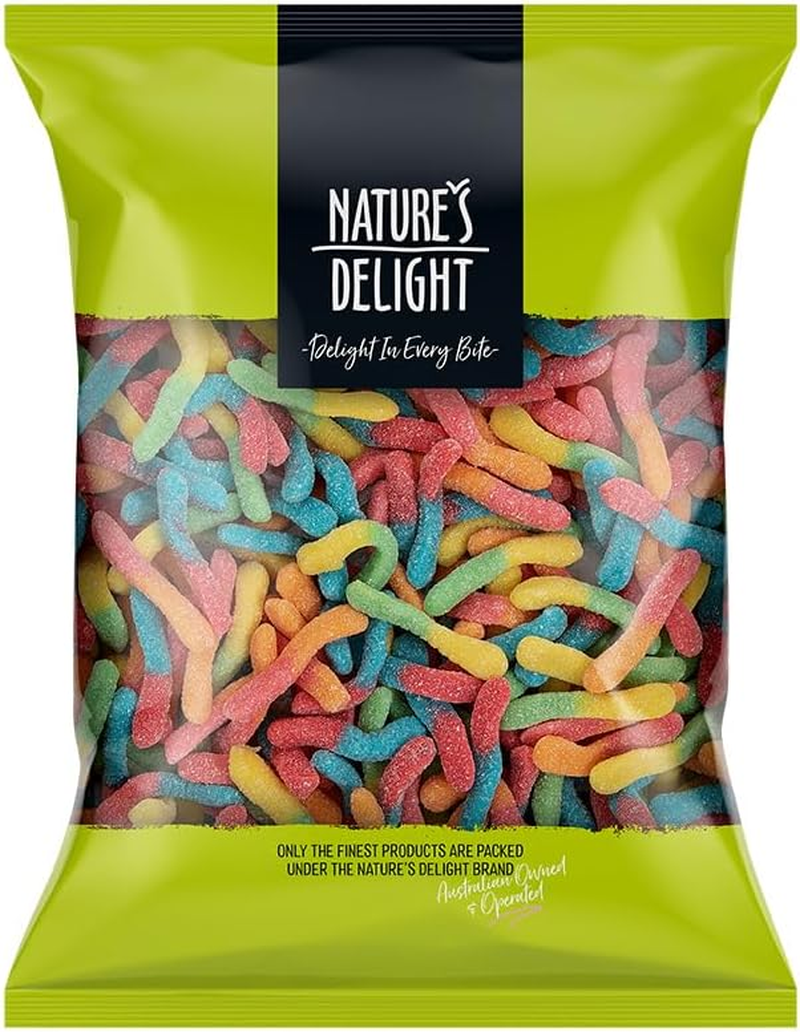 Natures Delight Sour Worms 600 G