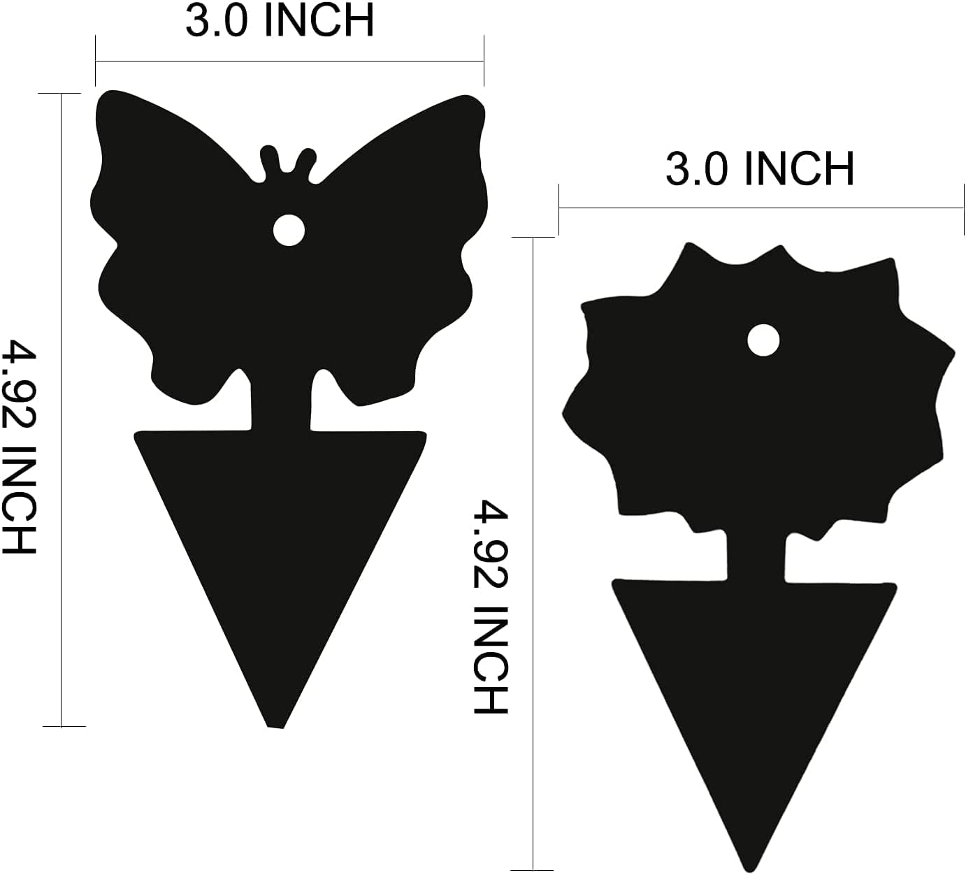 50 Pack Sticky Traps,Fruit Fly Traps Fungus Gnat Traps,Black Sticky Bug Traps Non-Toxic and Odorless for Indoor Outdoor Use Protect the Plant image number 6