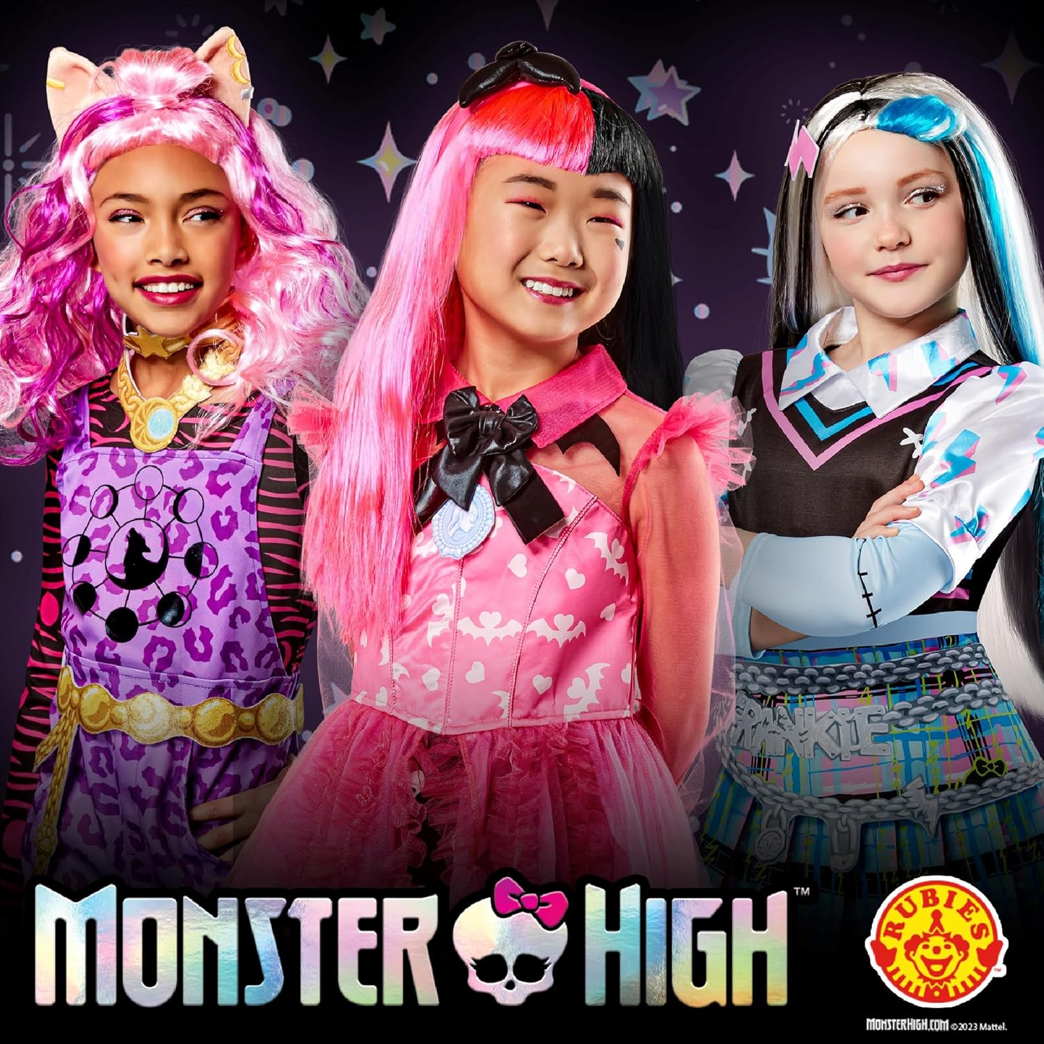 Rubies Clawdeen Classic Costume for Girls, Dress and Headband, Official Monster High Costume for Carnival, Christmas, Birthday, Party and Halloween image number 5