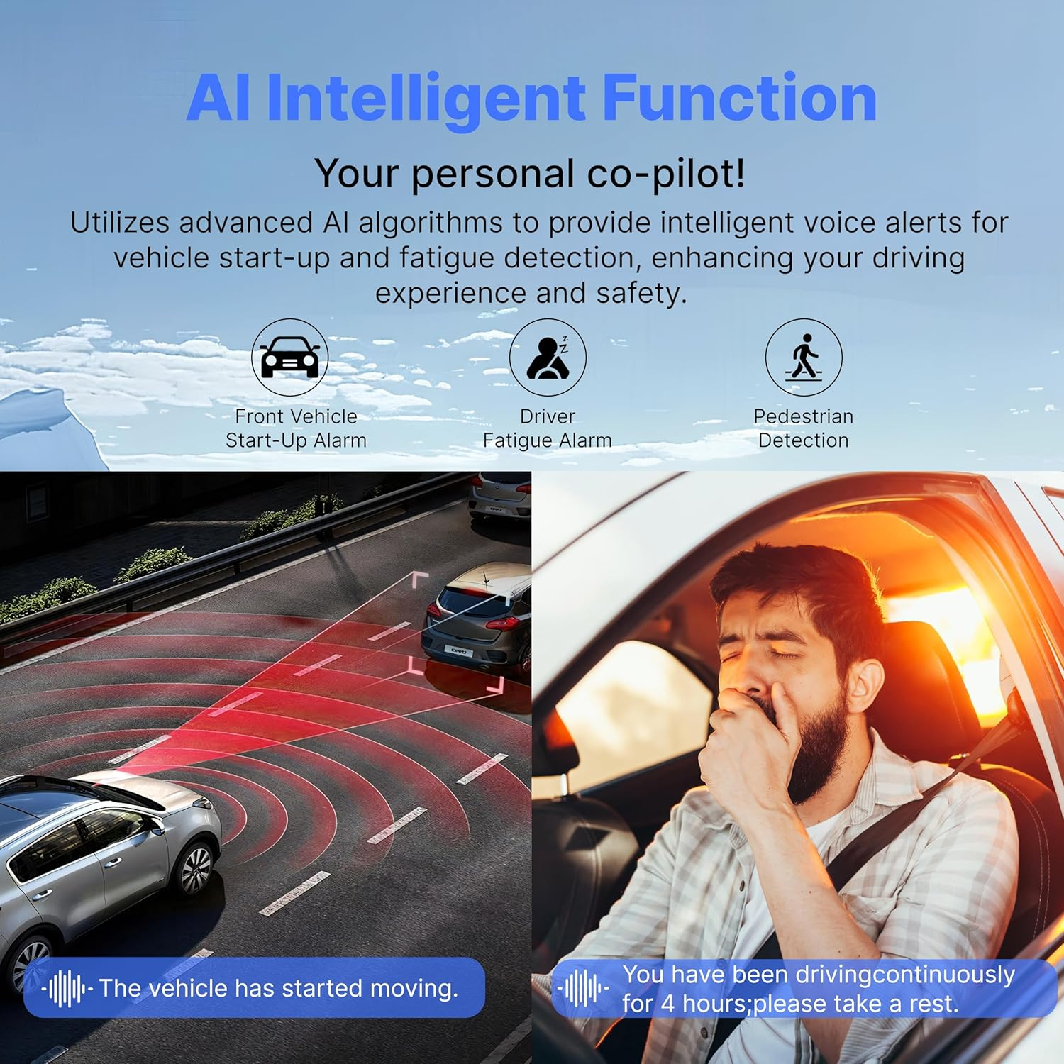 Miofive Dash Cam Front and Rear, 4K+2K Dash Cam for Car, 5G Wifi Bluetooth GPS Car Camera, 32GB SD Card Included, HDR, Loop Recording, Night Vision, 24H Parking Mode, App Control, Support 512GB Max image number 4