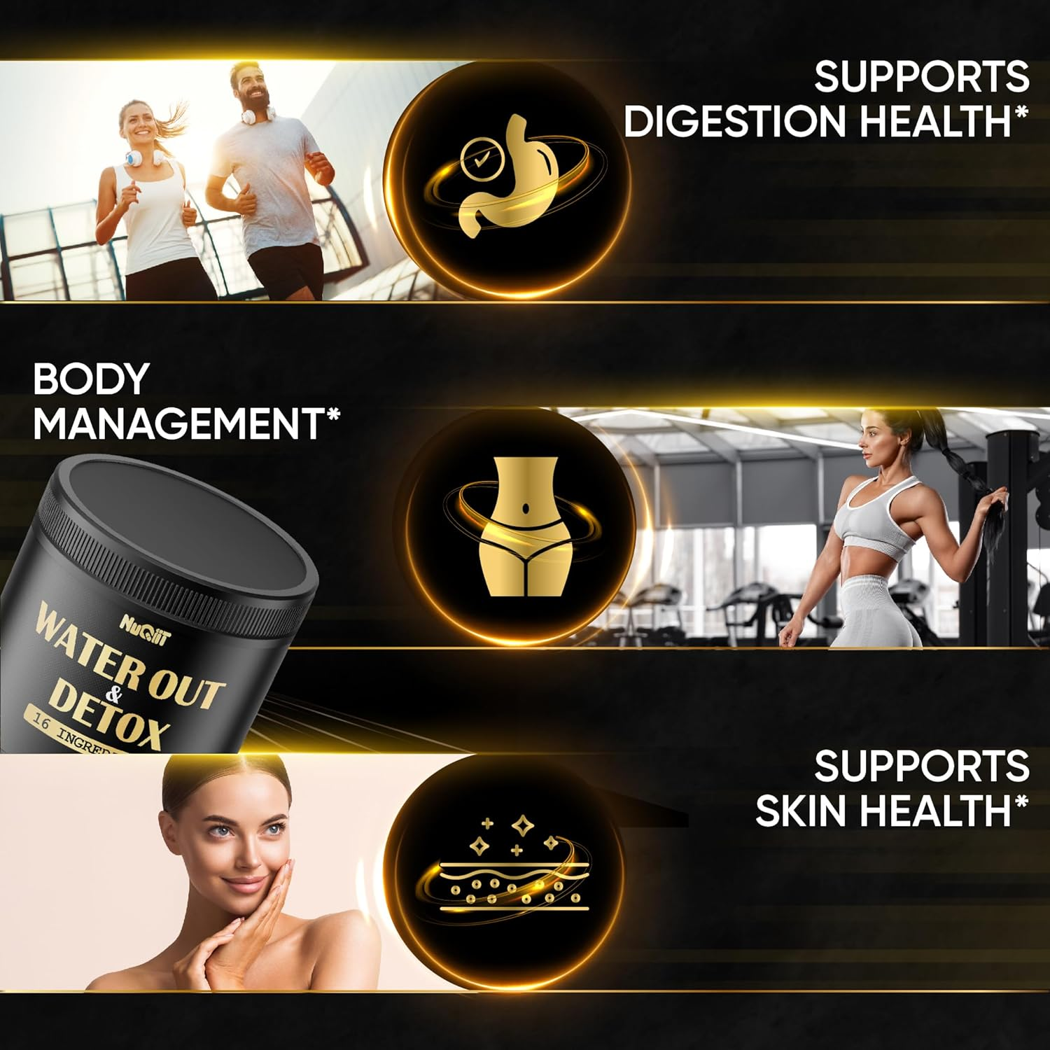 Water Out Supplement with Dandelion Root, Apple Cider Vinegar & More - 120 Capsules for 2-Month Supply image number 3