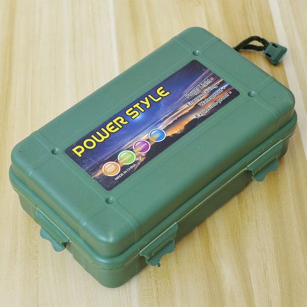 AIMALL Hard Plastic Flashlight Storage Case Army Green Waterproof Shockproof Box with Foam Liner for 6.8In/7.6In/8.2In/10In Lights Outdoor Tactical Use image number 4