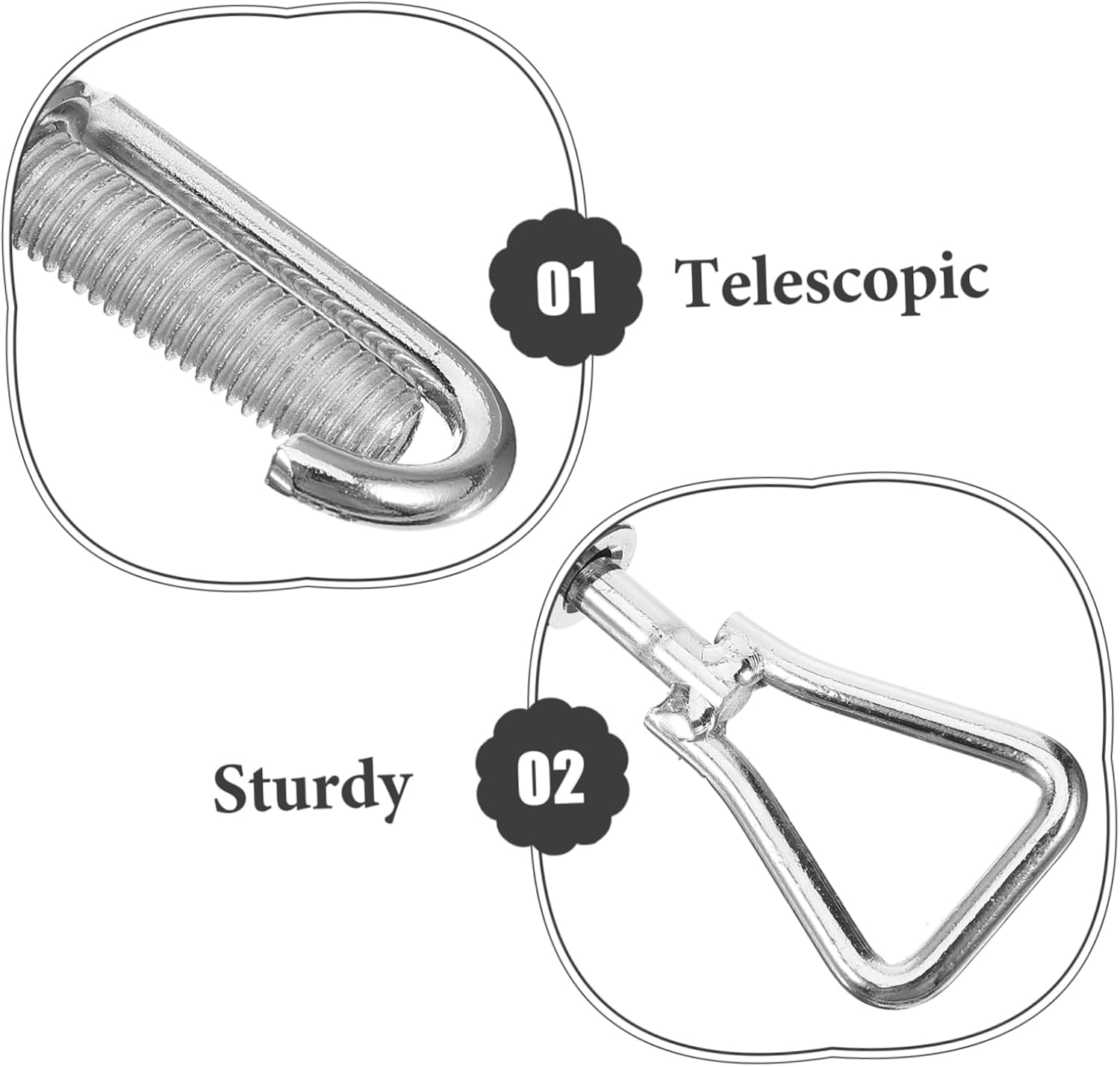 Telescopic Car Hood Prop Rod Bodywork Repair Support for Automotive Metal Easy to Use Tool image number 1