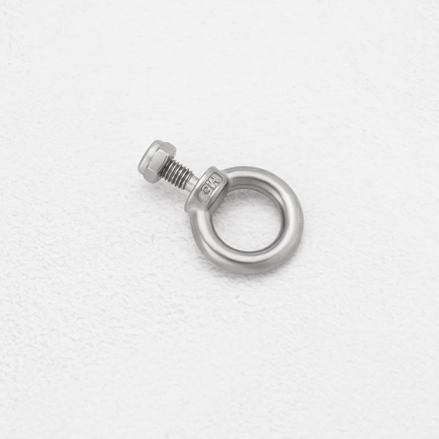 OTOTEC 4 Sets M5 Lifting Eye Bolts with M5 Lock Nuts 304 Stainless Steel Eye Bolt for Mechanical Equipment Electric Power Marine Transportation image number 4