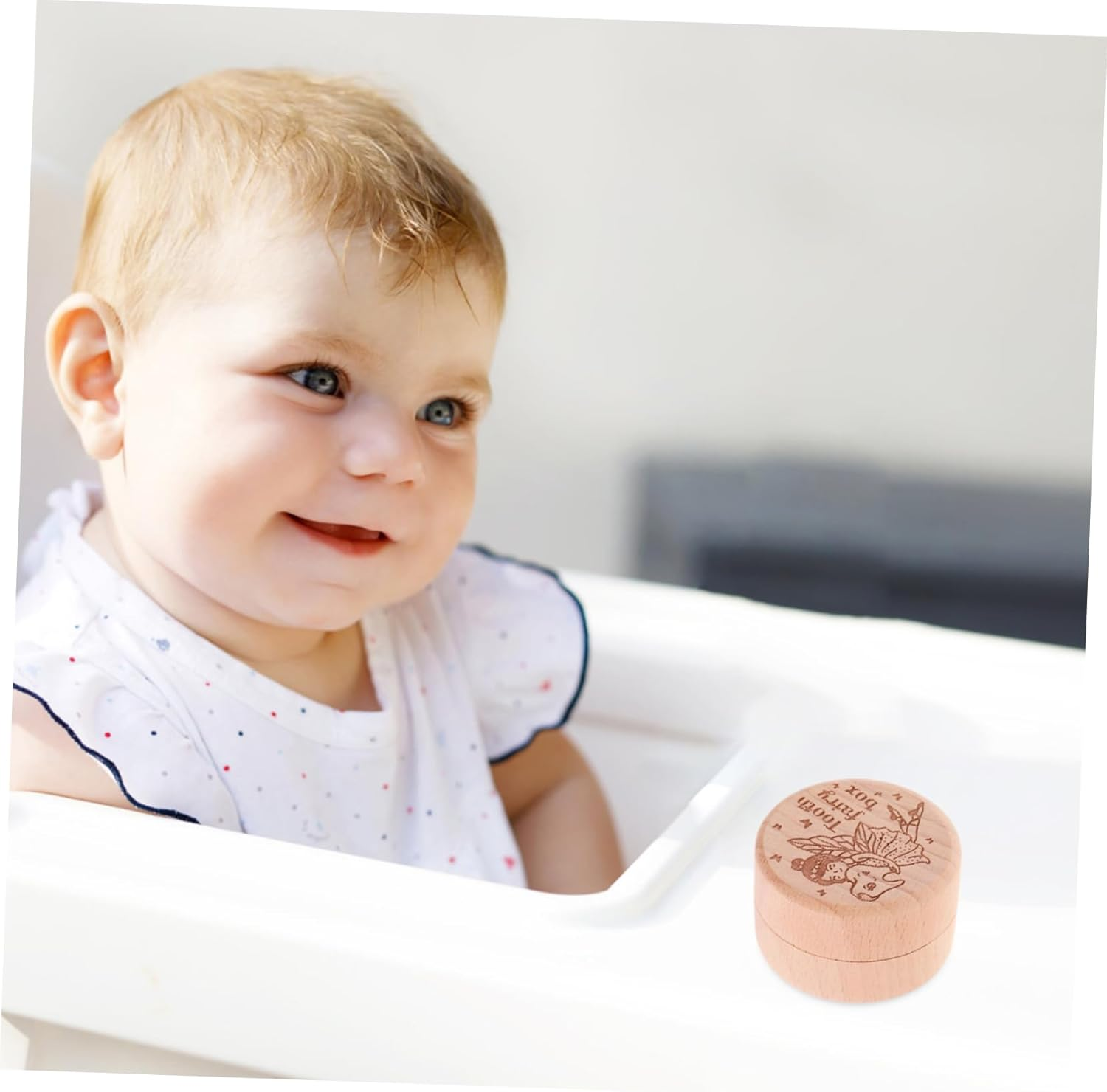 Boys Tooth Box Newborn Portable Tooth Collection Box Wooden Holder Storage Case image number 4