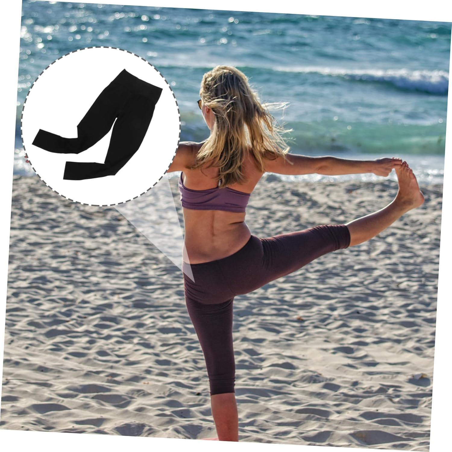 Baluue Maternity Compression Leggings over the Belly for Pregnancy Washable Yoga Pants for Daily Activities Comfortable and Versatile Maternity Wear image number 4