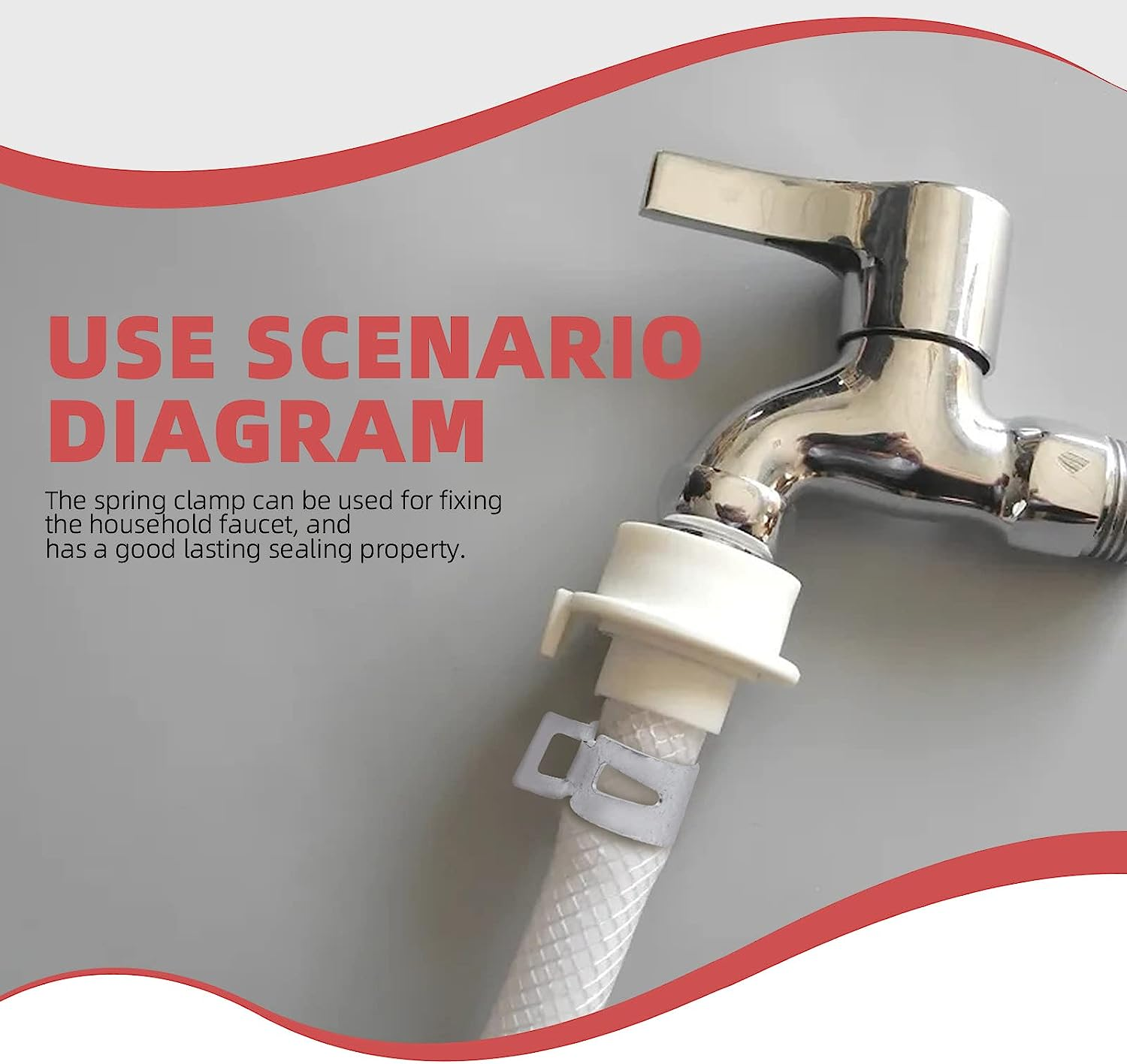 Hilitchi 121Pcs 12 Sizes Spring Band Hose Clamp Kit, 7MM-22MM Low Pressure Air Clip Clamp with Hose Clip Pliers, Fuel Line Hose Clips Silicone Vacuum Hose Clamp Fastener