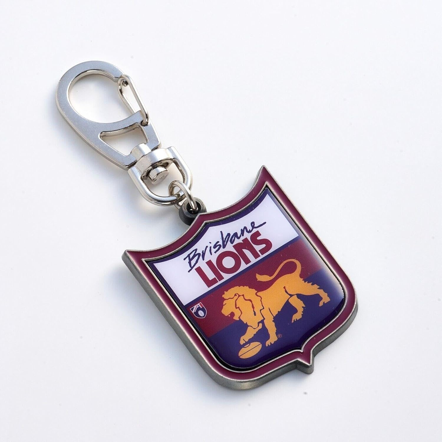 Brisbane Lions AFL Footy First 18 Retro Heritage Keyring image number 1