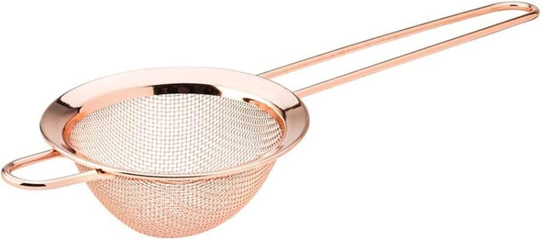 Cocktail Strainer, Stainless Steel Fine Mesh Filter Bartender Conical Colander Bar Accessories for Tea, Juice and Coffee - Silver