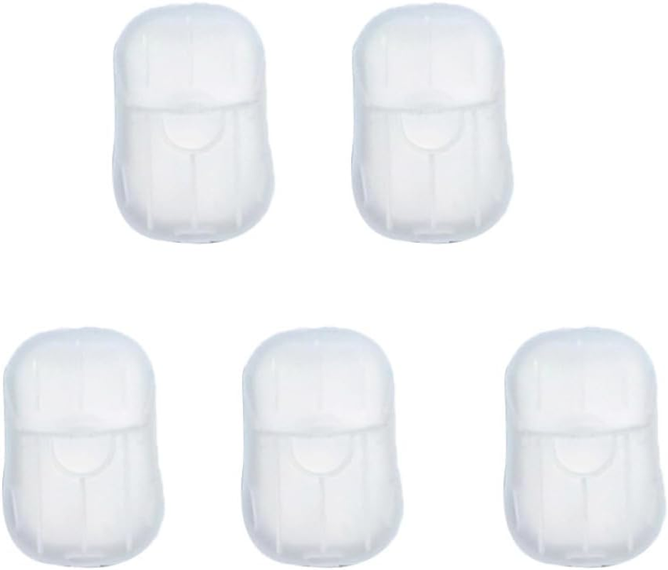 BRIGHTFUFU 20Sheets Travel Hand Soap Sheets of Confetti Soap Paper Portable Sheets for Bath Face Hand Wash for Camping Hiking Travel image number 5