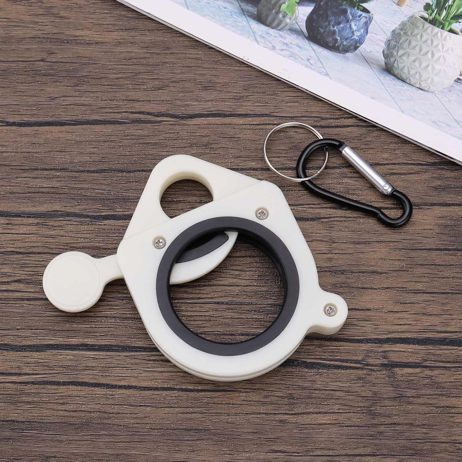 Emagtech 2Pcs Zipper Zip Tie Luminous Organizer Bracket Plastics Cable Tie Bracket 9X8.5Cm Suitable for Organizing and Tracking Wires and Cables image number 4