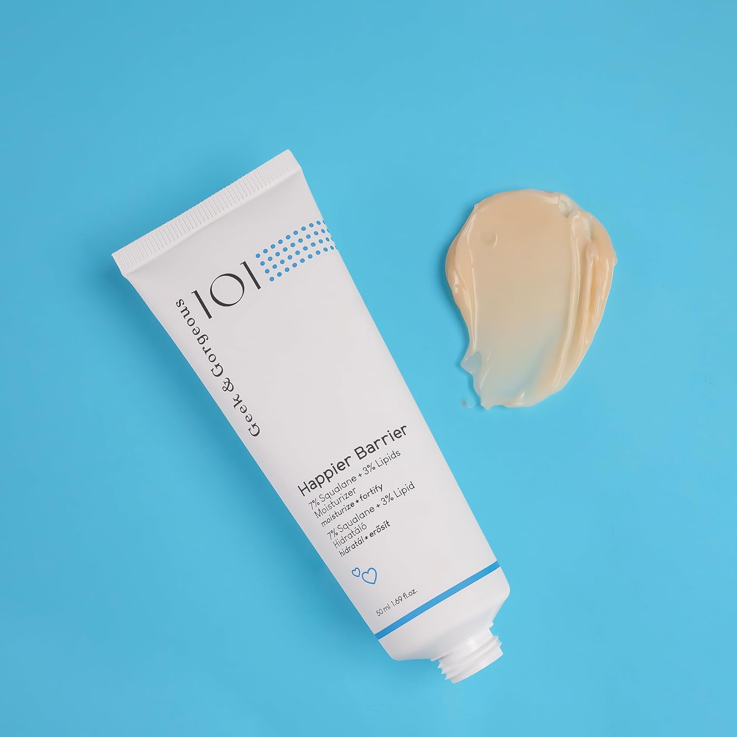 Geek & Gorgeous Happier Barrier - Nourishing Cream - Skin Cream for a Healthy Skin Barrier & Silky Soft Skin - for Dry, Normal and Combination Skin - 50 Ml Tube