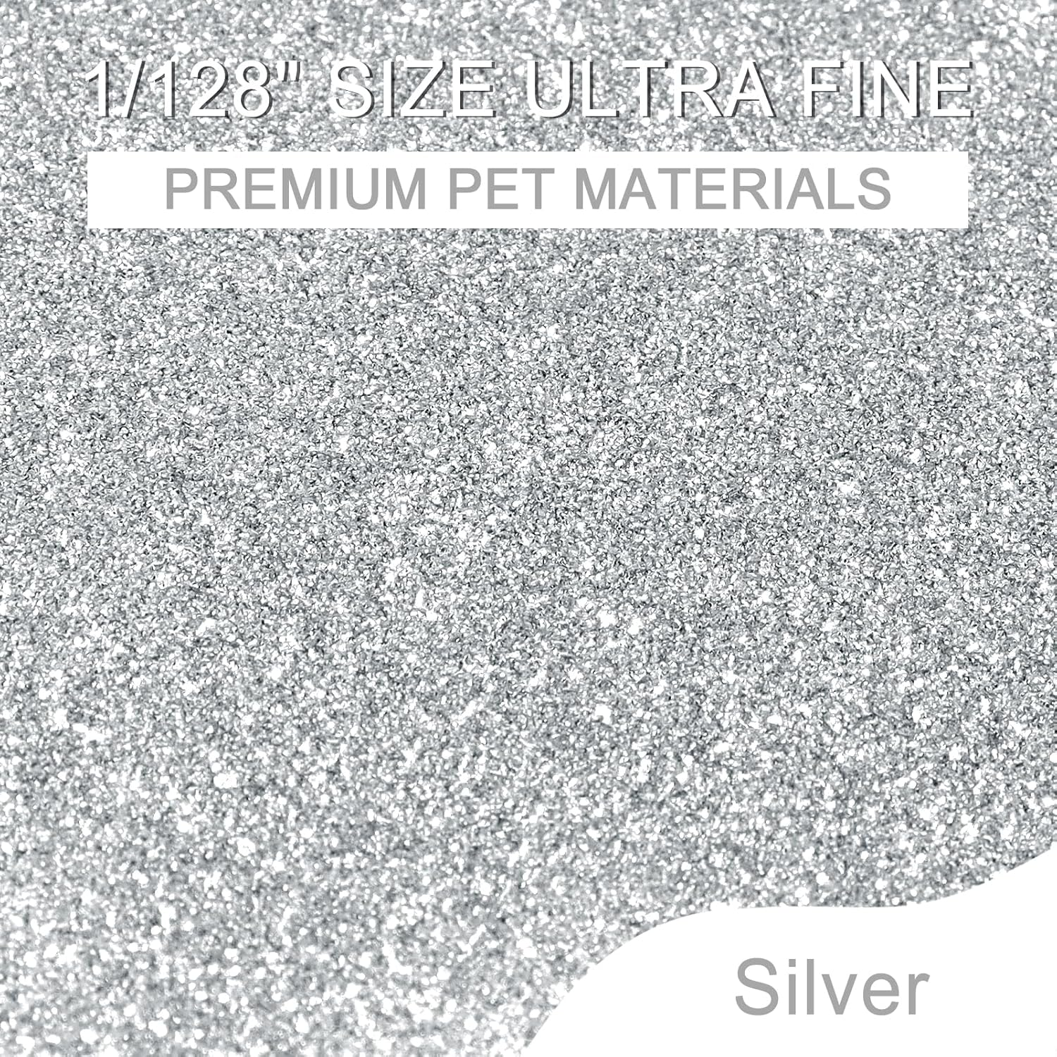 Ceya 3.8Oz/ 110G Ultra Fine Glitter Powder Silver Glitter 1/128&rdquo; 0.008&rdquo; 0.2Mm for Slime Epoxy Resin Craft Tumbler Jewelry Nail Art Festival Makeup Scrapbook Painting Wedding Cards - Aquamarine image number 2