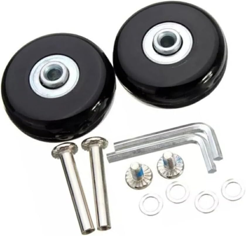 EUIOOVM 2Pieces Smooth Wheels and Lightweight Construction for Easy Rolling Durable PU Small Suitcase with Wheels Travel Luggage as Shown 50Mm*18Mm 1 image number 6