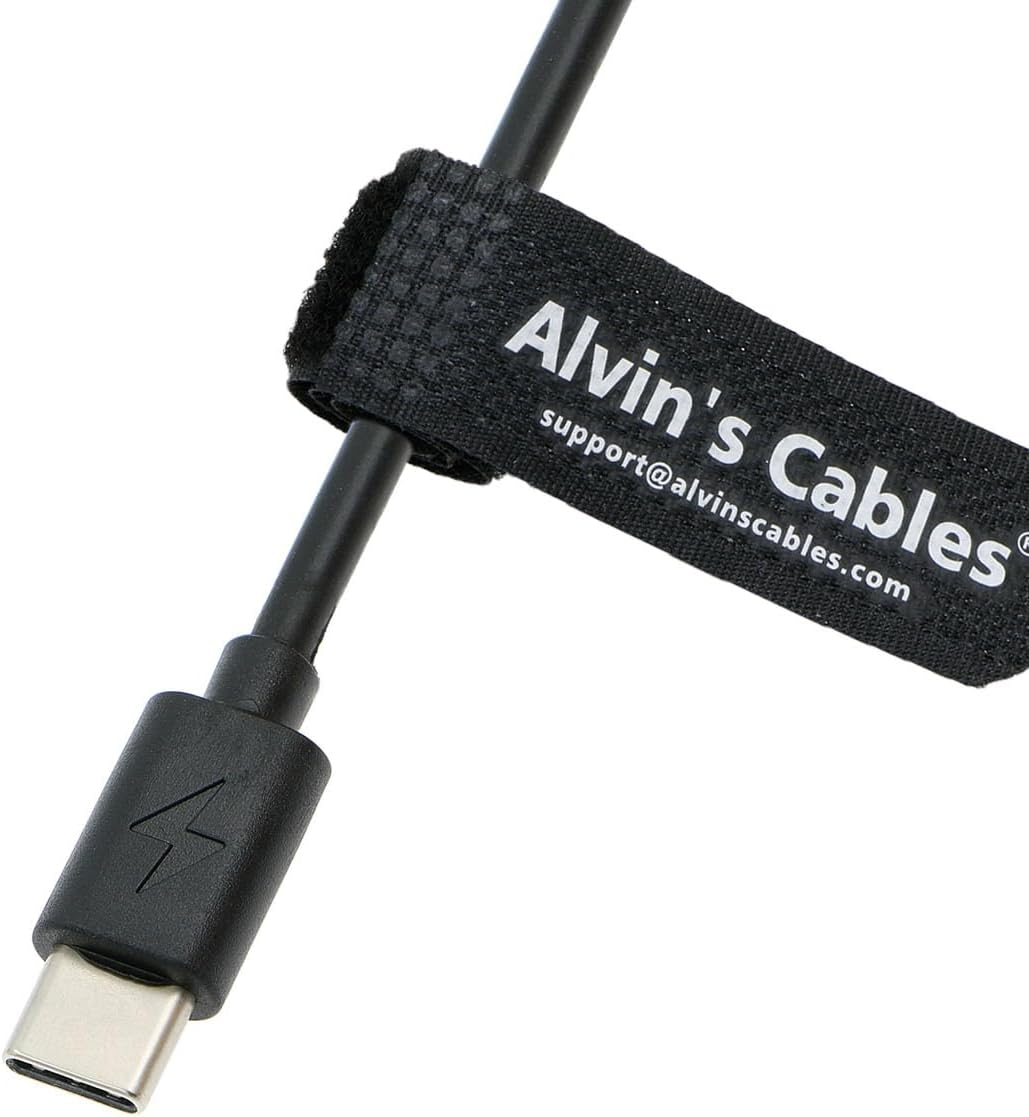 Alvin'S Cables LP-E17 Dummy Battery to USB-C PD Power Cable Coiled Power Adapter for Canon EOS R8 R10 RP 200D 750D 760D 800D 77D 9000D Rebel SL2 SL3 T6I T6S T7I T8I Kiss X8I X9I X10 Cameras image number 2