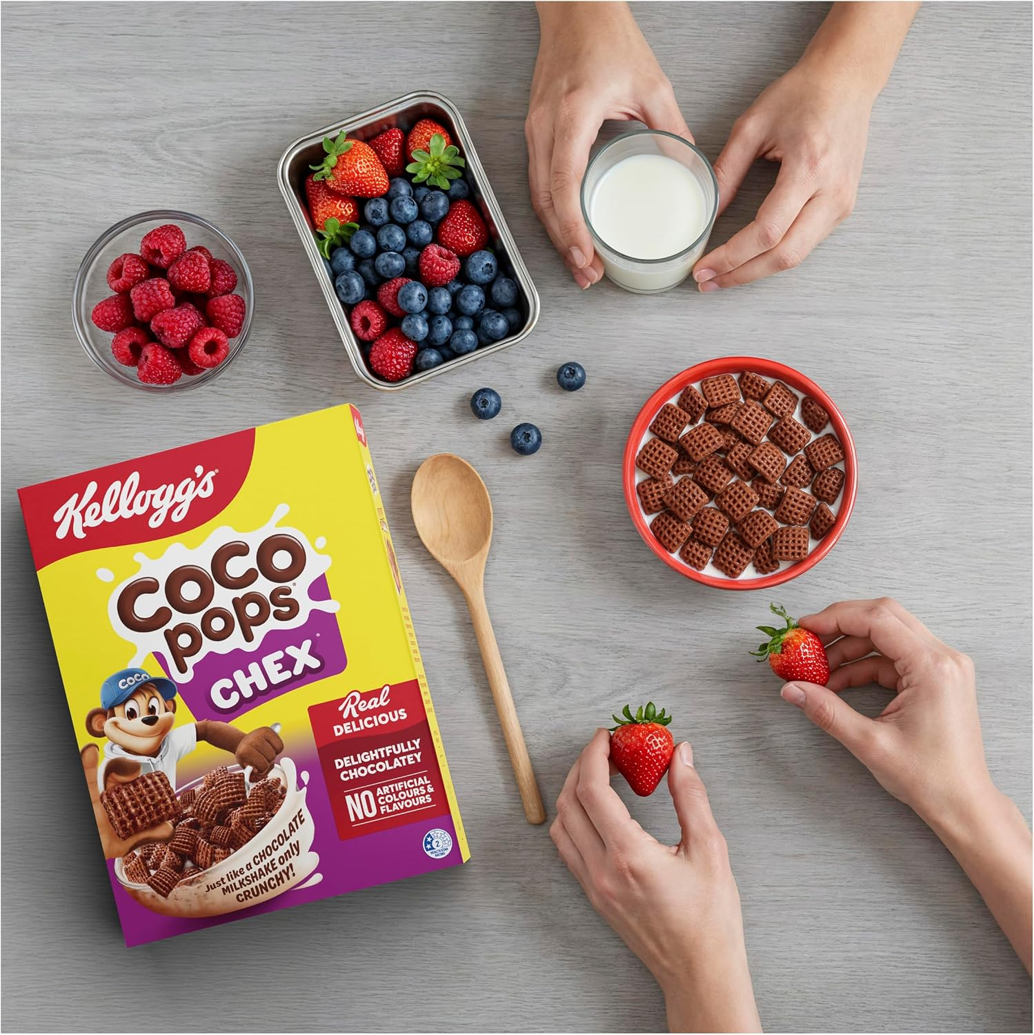 Kellogg'S Coco Pops Chex Chocolatey Breakfast Cereal, 500G image number 5