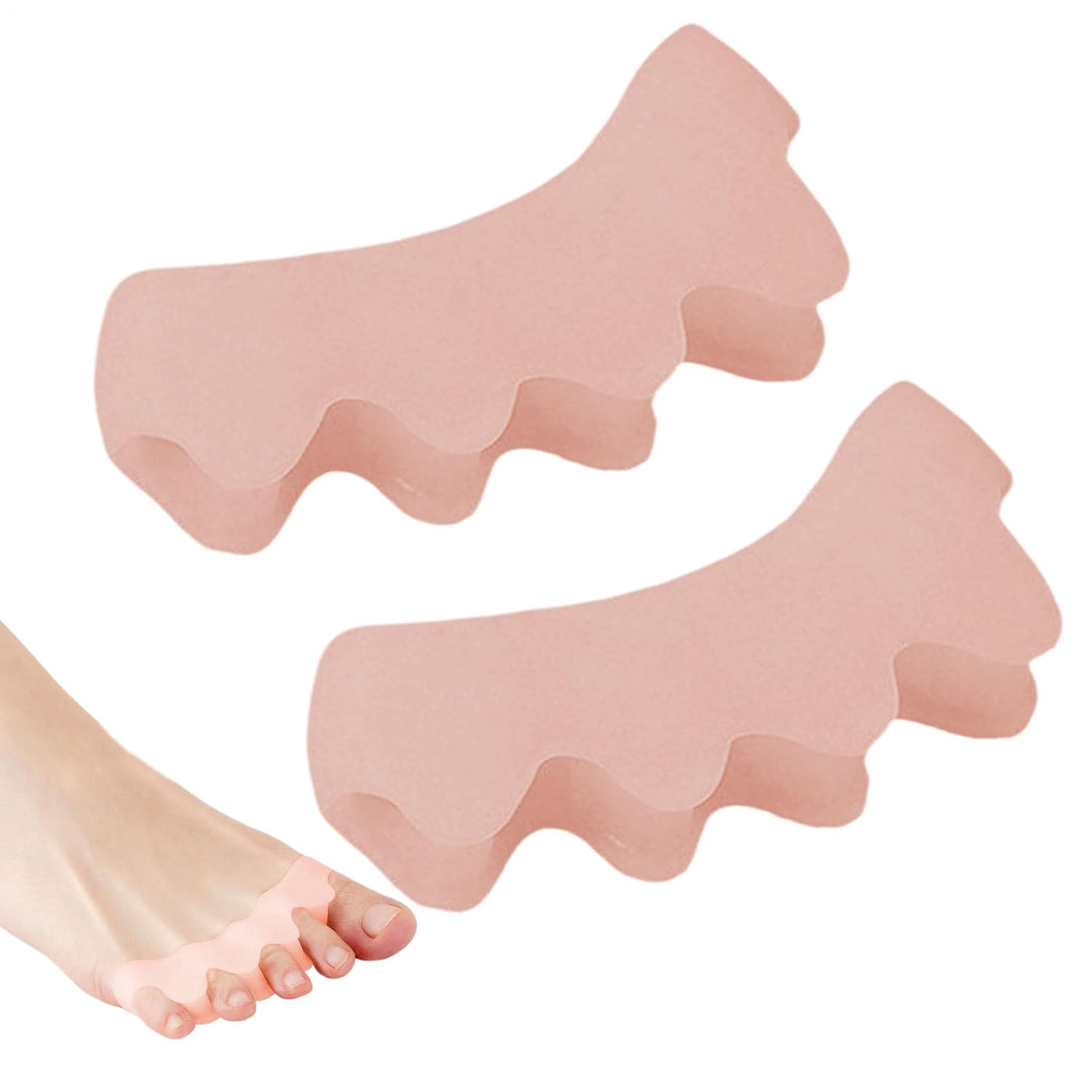 SVCEQZE Orthopedic Toe Separators | Toe Separator Foot Spacers | Protectors Straightener Sleeve for Comfortable Walking Running Exercise Women Men