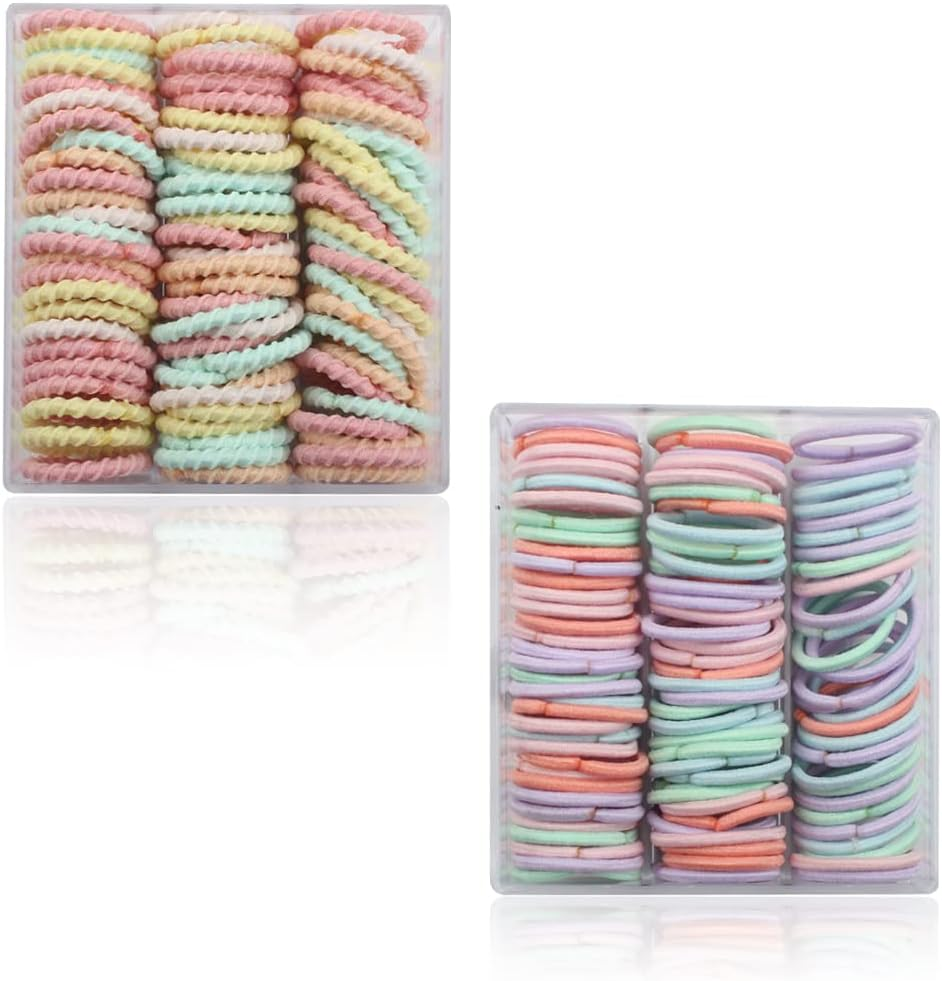 Pack of 200 Girls Hair Bobbles Colourful Elastic Hair Bobbles Small Elastic Hair Bobbles Ponytail Holder Small Girls Children Hair Accessories image number 3