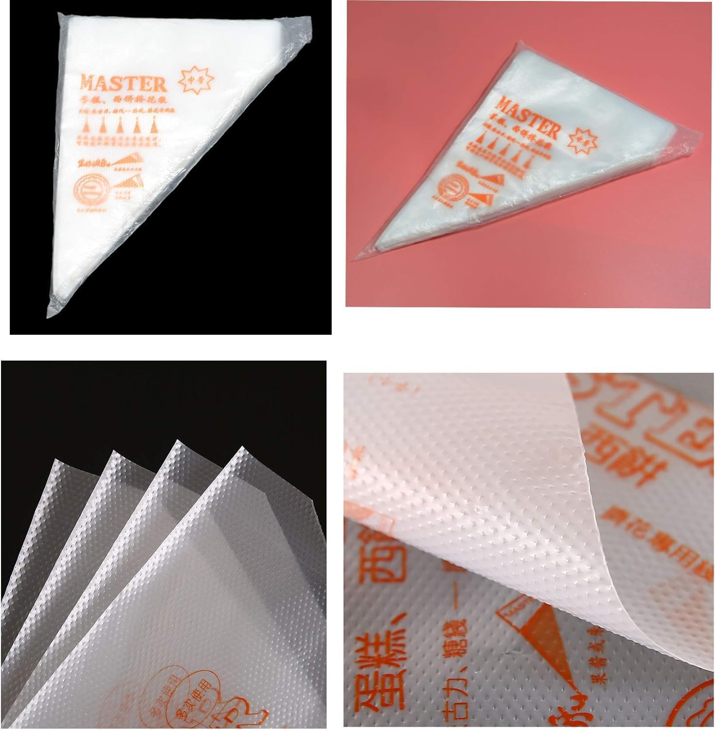 Mumoo Bear 100Pcs Disposable Piping Bags 12 Inch Pastry Bags Piping Bags Disposable Icing Piping Pastry Bags for Cookie/Cake Decorating Supplies anti Burst and Non-Slip Thicken Cake Decorating Bags image number 5