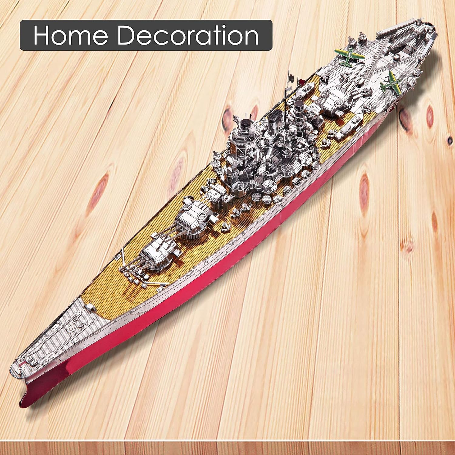 Piececool 3D Metal Puzzle Military Watercraft Model Kits, Yamato Battleship Metal Model Building Kit for Adults, Brain Teaser DIY Hobbies for Men, for Teens Boys, 245 Pcs - Uss Enterprise image number 5