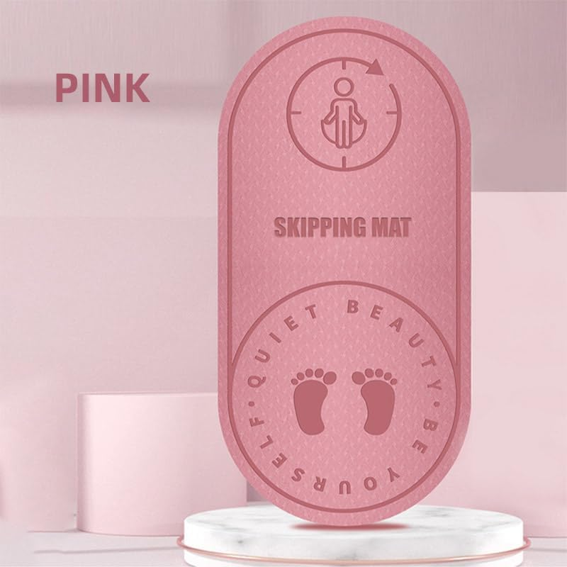 AIMALL Jump Rope Mat, 49.6X23.6 Inch Eco-Friendly TPE Soundproof and Shock Absorbing Mat for Indoor Yoga and Fitness Activities