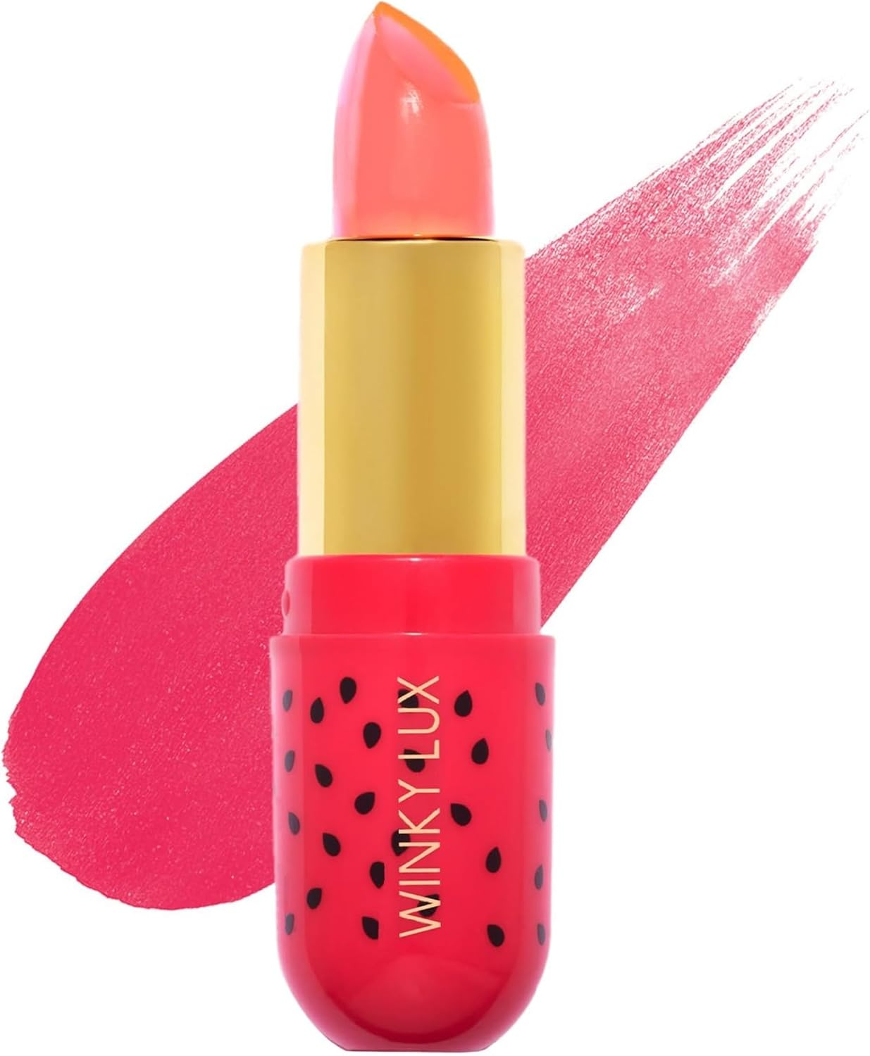Winky Lux Watermelon Jelly Ph Lip Balm - Hydrating Lip Balm, Natural Pink Tint with Ph Color Changing, Moisturize & Soften Lips While Leaving Sheer Pink Tint, with Watermelon Candy Scent