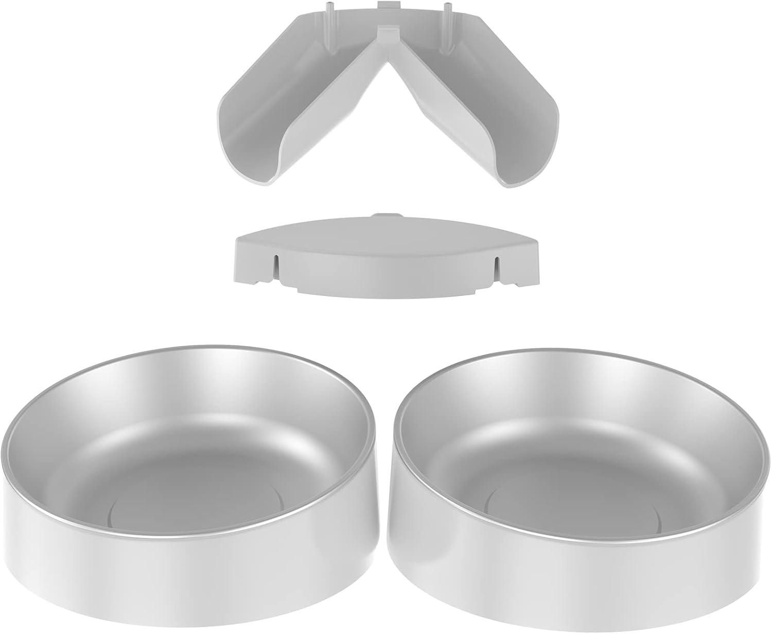Welltobe Pet Feeder Bowls with Stainless Steel Bowls for Dogs &Cats S36