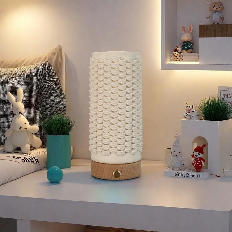 Ballarart CO Ceramic Table Bedside Lamp, Valentines Day Gifts for Couple, Romantic Gift Lamp Light, Mood Lamp with 8 Colour Changing Night Light for Bedroom Living Room Decor image number 4