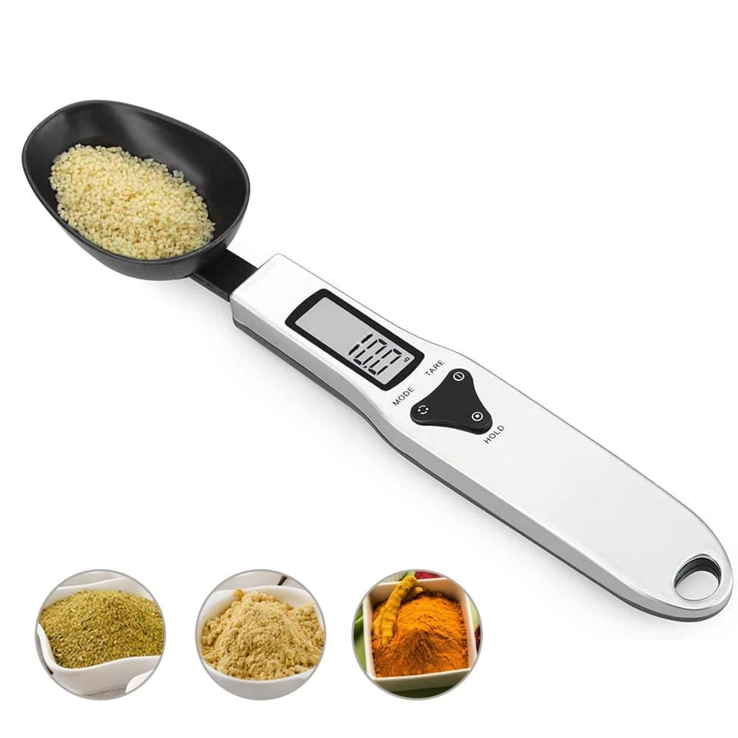 Nebula-X Kitchen Measuring Spoon Food Scale Digital Multi-Function Digital Spoon Scale, Weight from 0.1 Grams to 500 Grams Support Unit G/Oz/Gn/Ct (Rechargeable Model) image number 5